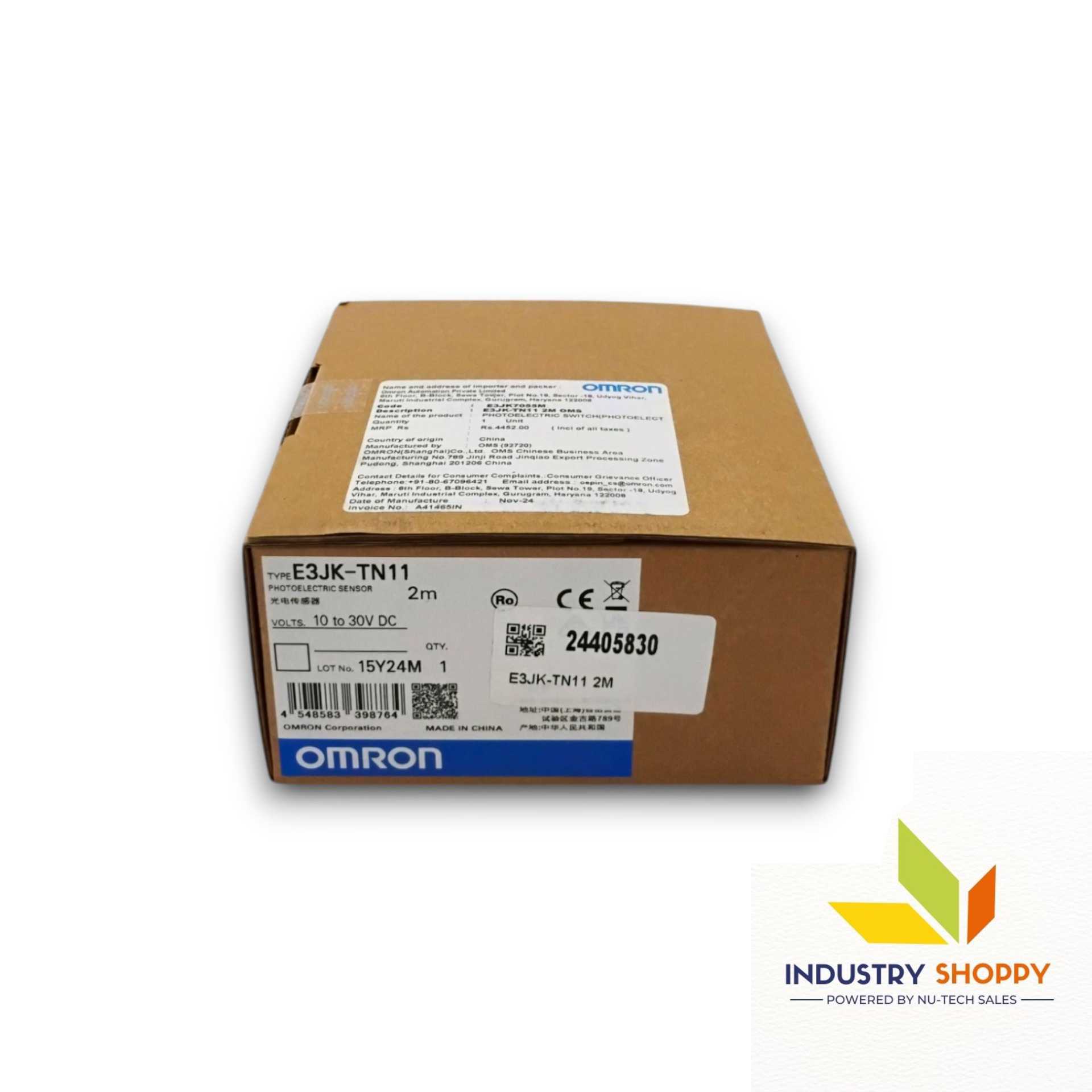 Omron E3JK-TN11 2M Photoelectric Sensor