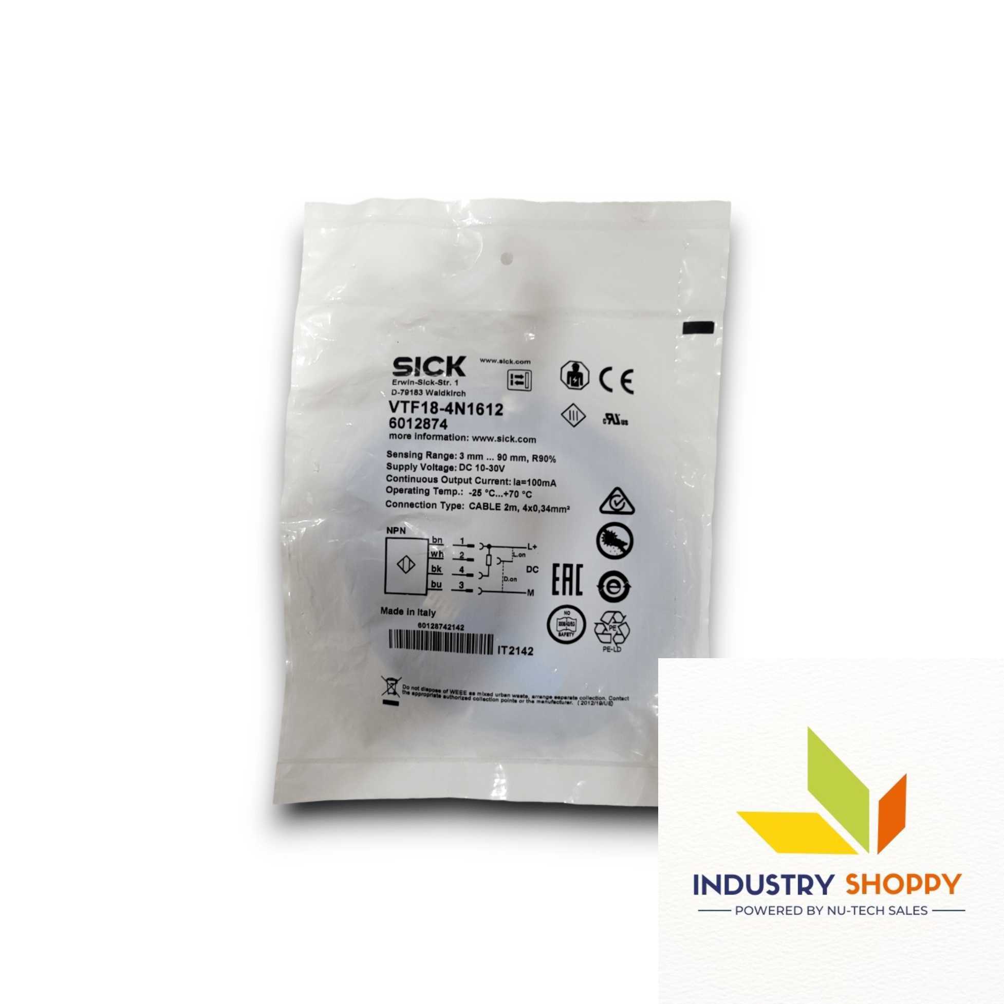 Sick VTF18-4N1612 Photoelectric Sensor