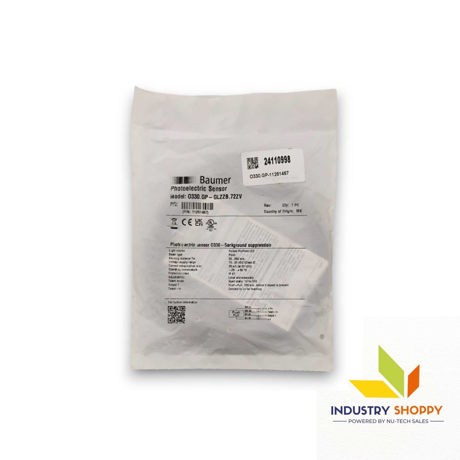 Baumer O330.GP-11261467 Photoelectric Sensor