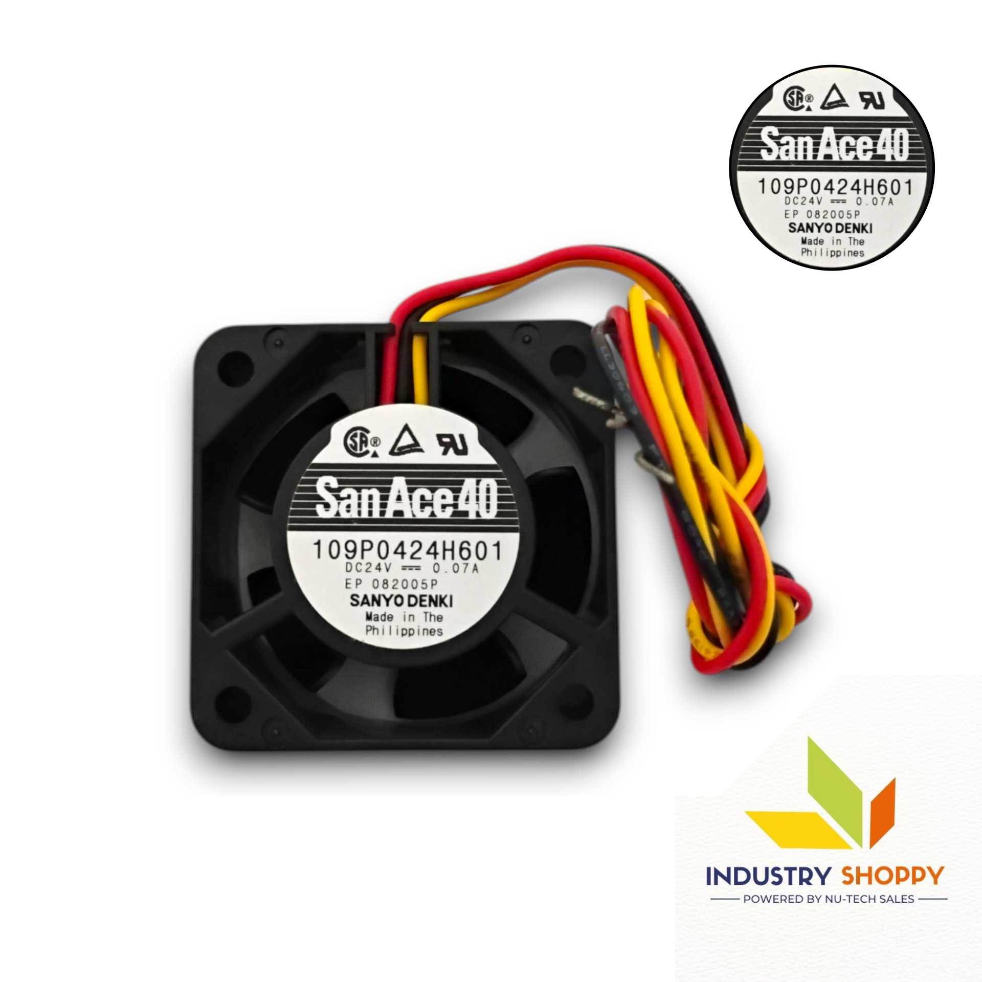 Sanyo Denki 109P0424H601 DC Fan