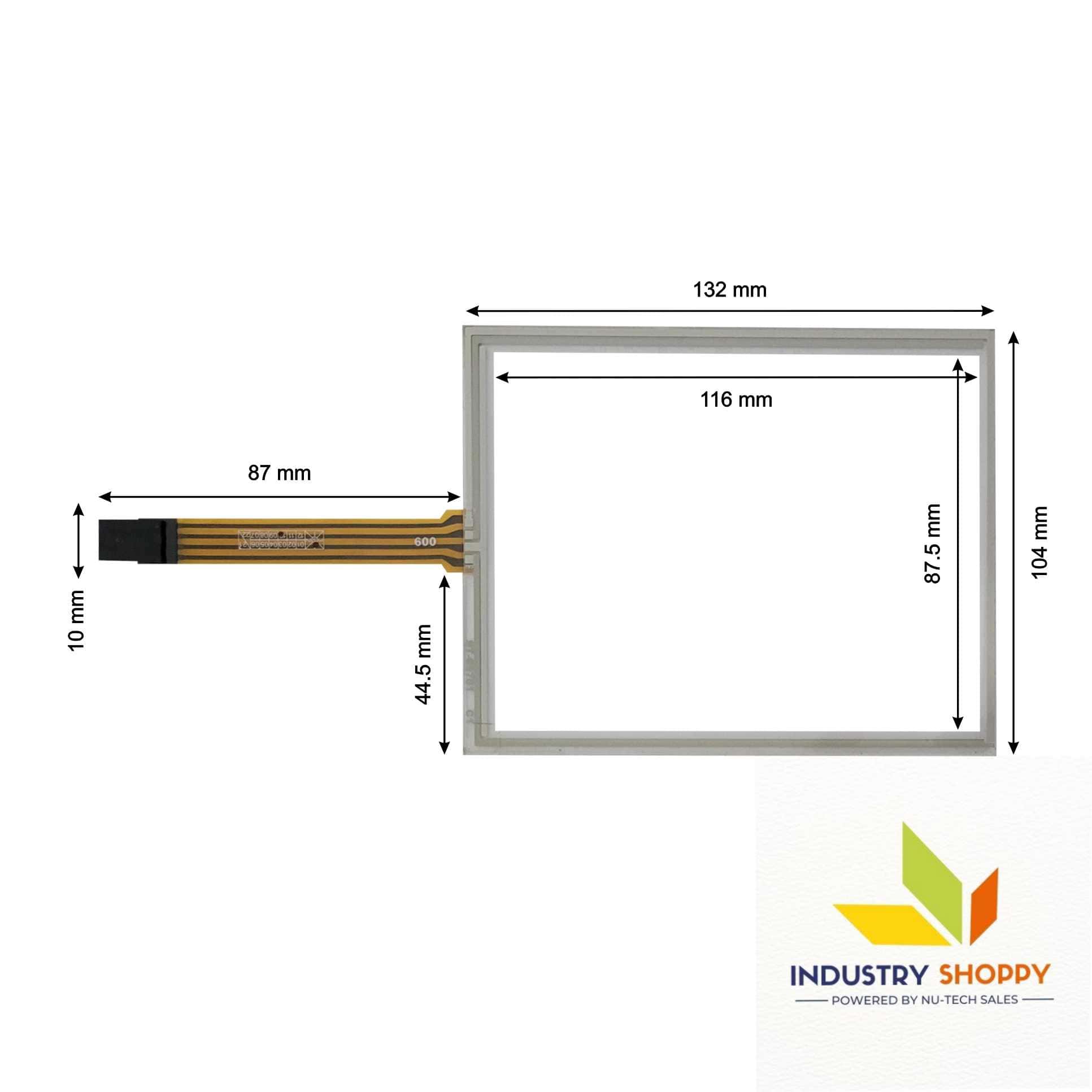 132x104mm Resistive Touch Screen 4 wire