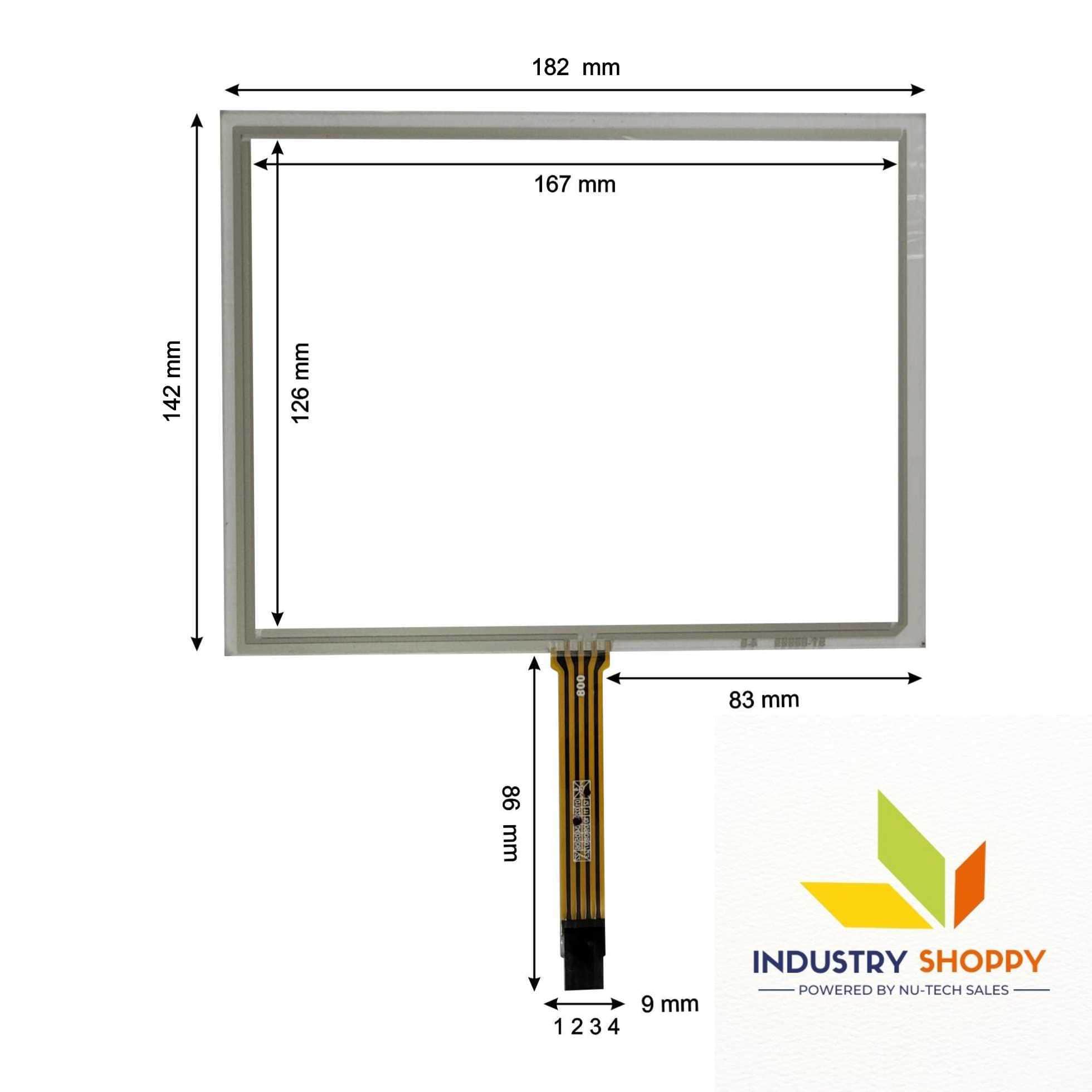 NTS 182x142mm Resistive Touch Screen