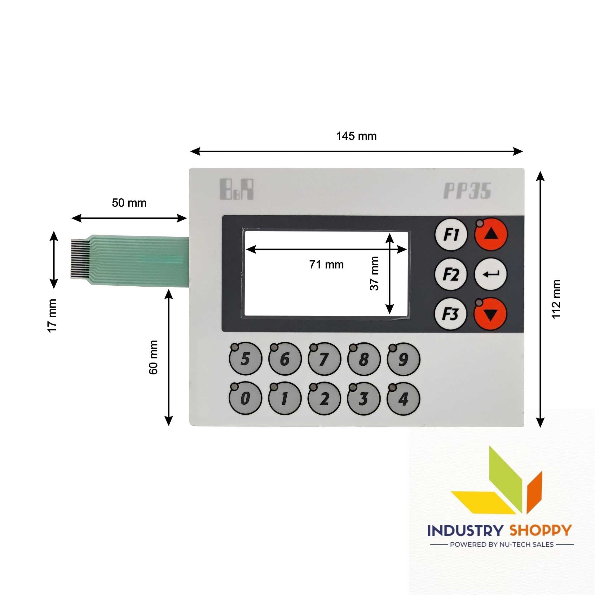 Keypad for B&R 4PP035.0300-01 HMI Panel
