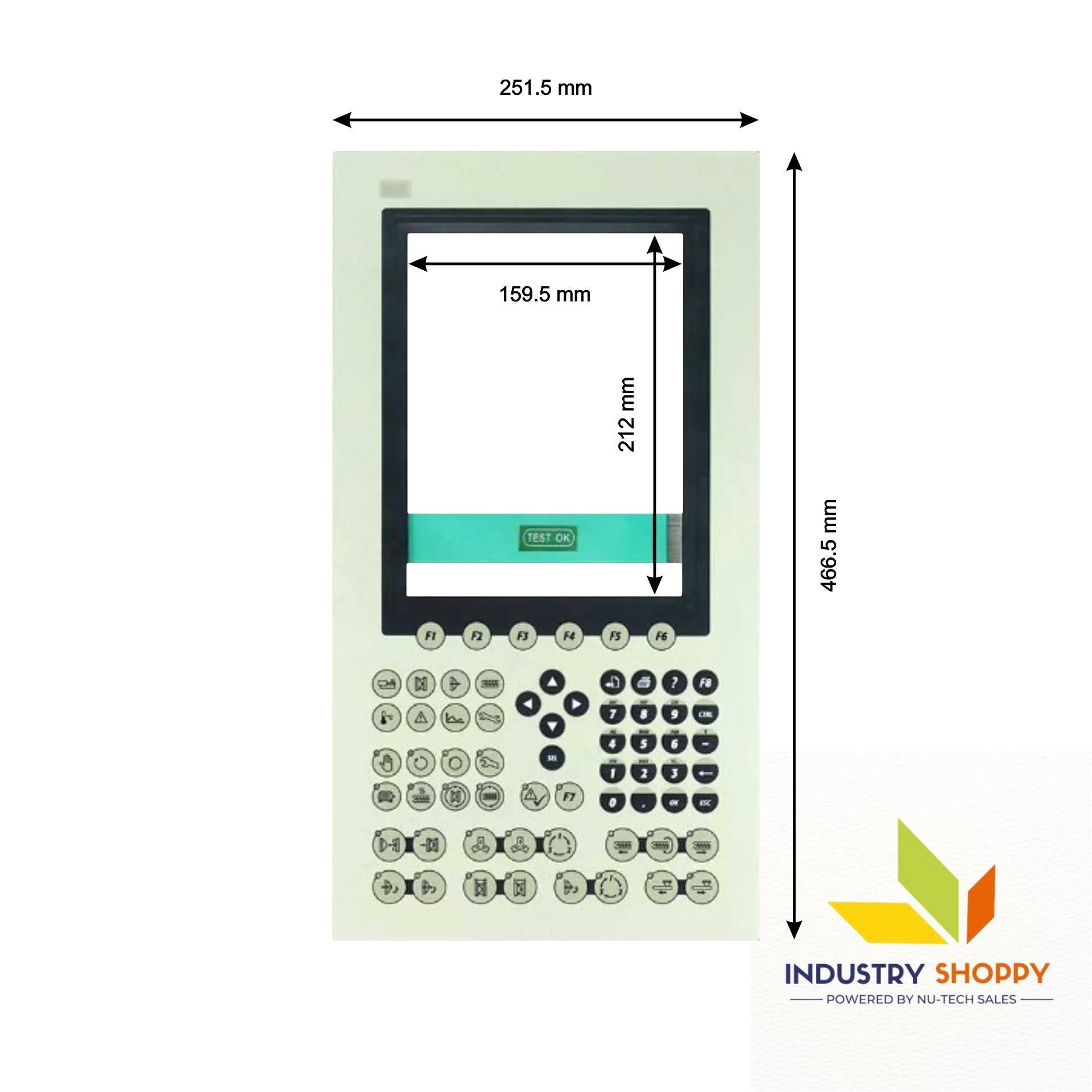 Keypad for B&R 4PP065.1043-K13 HMI