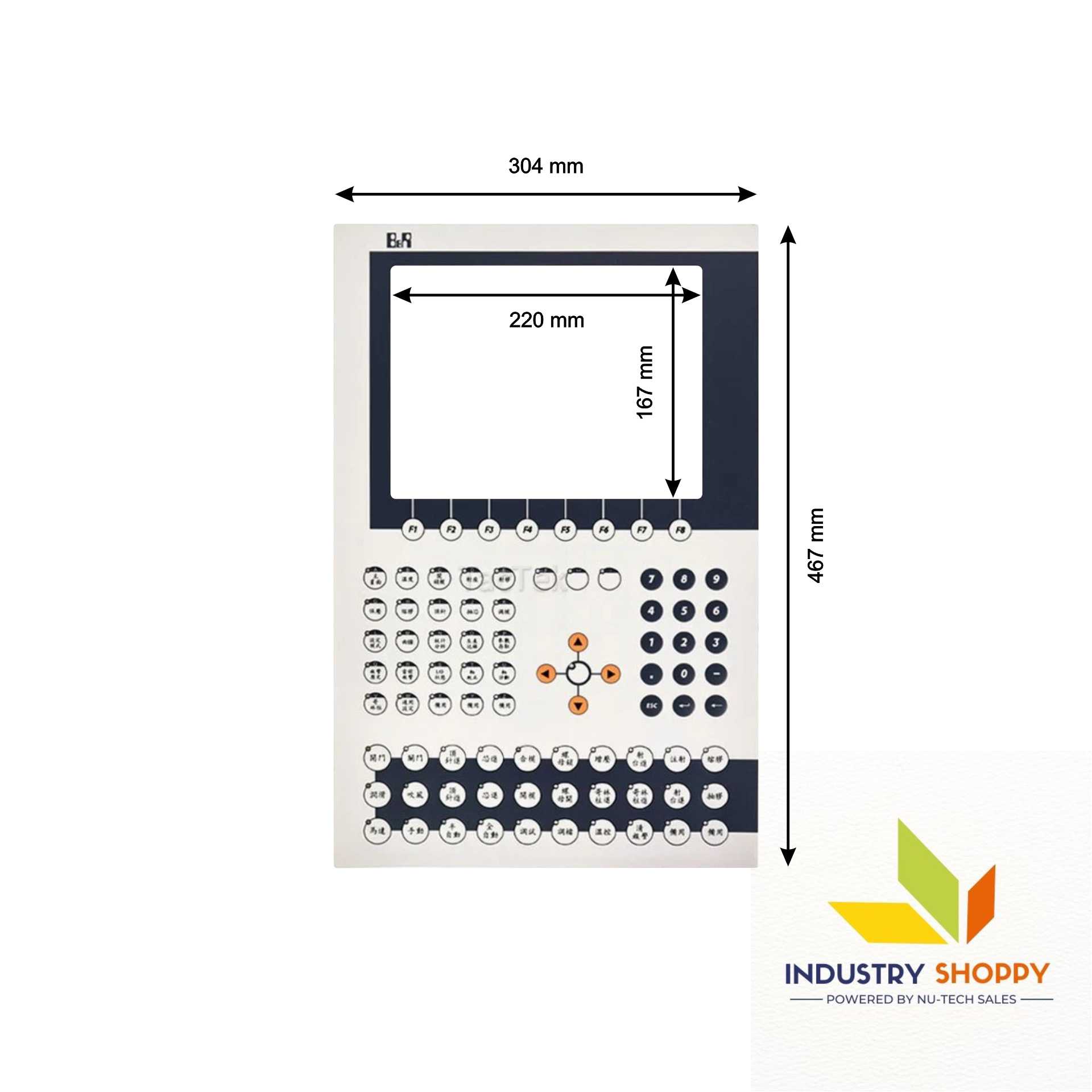 Keypad for B&R 4PP450.1043-K01 HMI