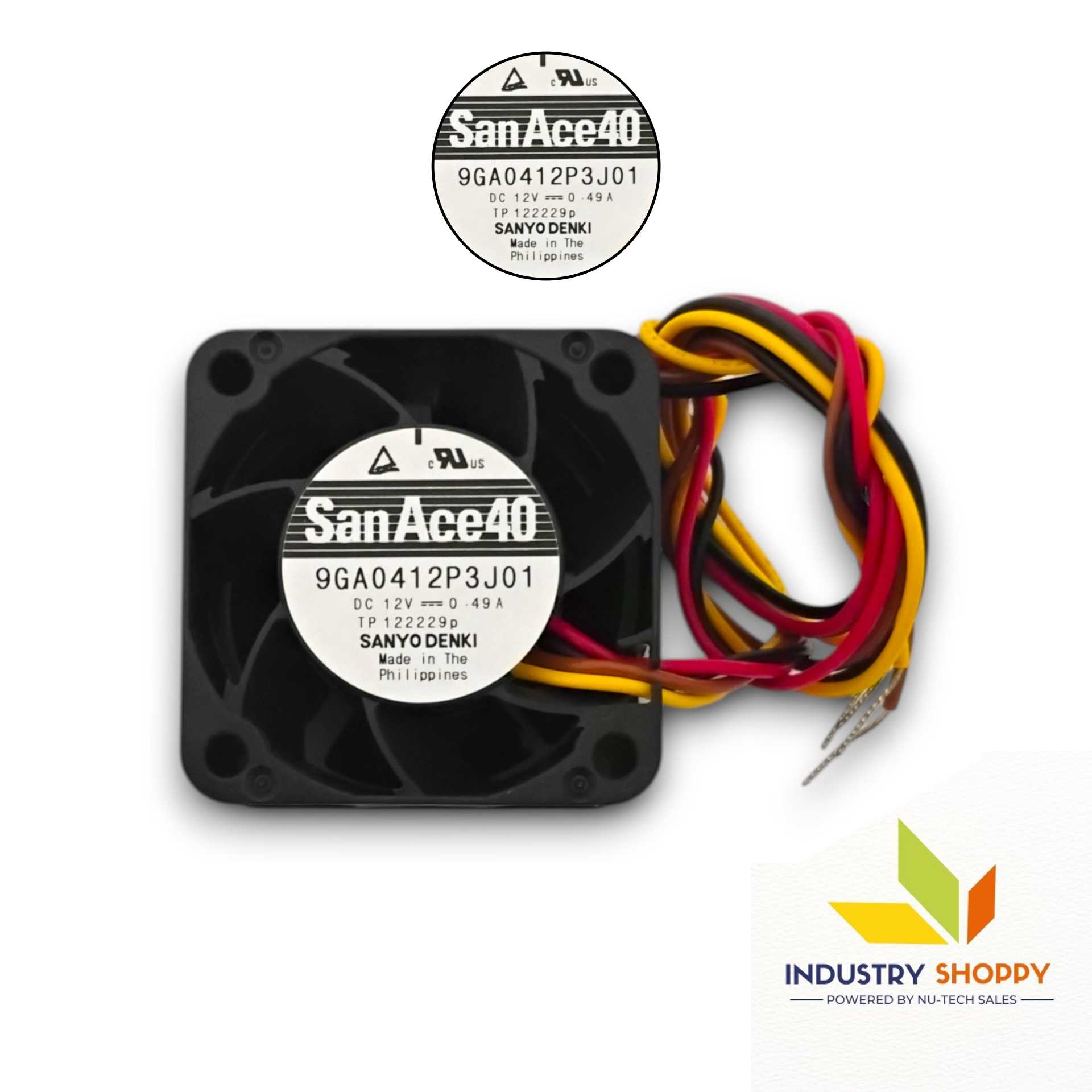 Sanyo Denki 9GA0412P3J01 DC Fan