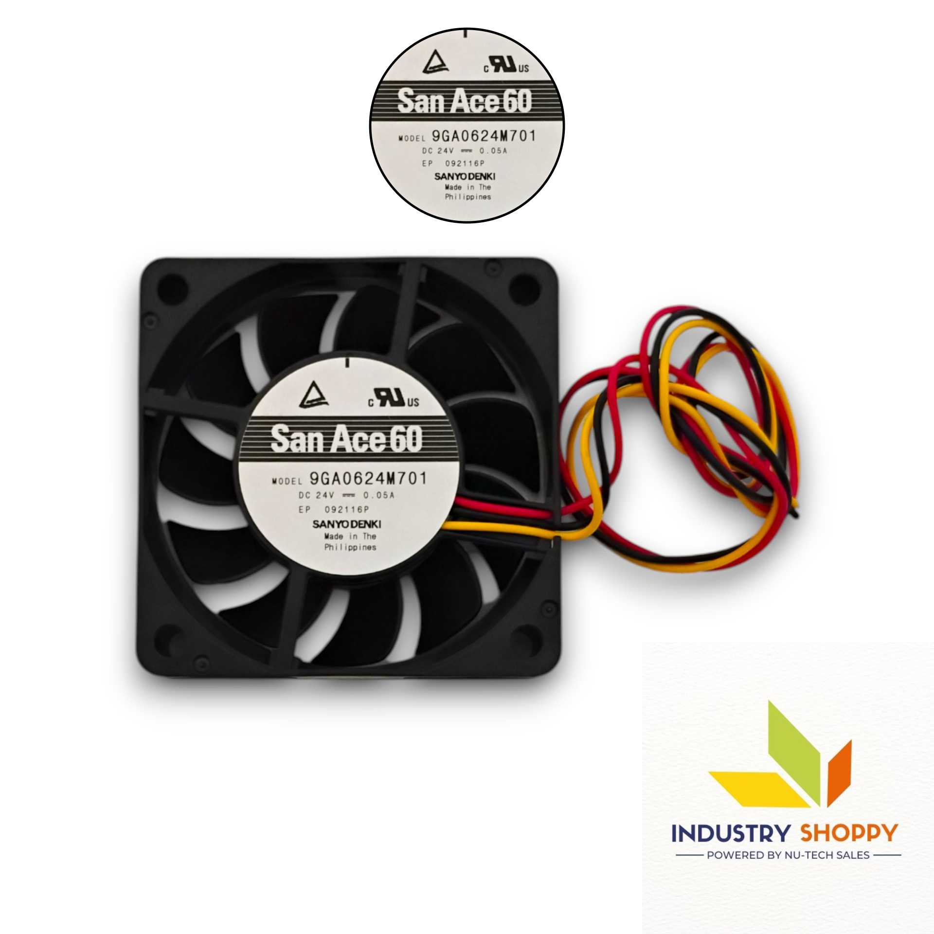 Sanyo Denki 9GA0624M701 DC Fan