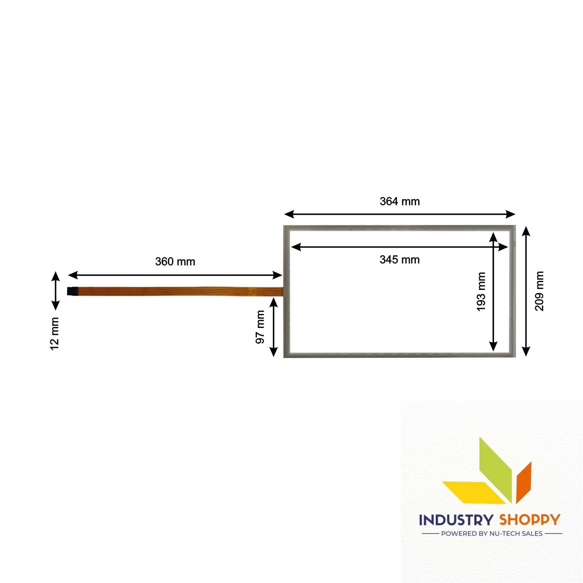 Touch for B&R 5AP1120.156B-000 HMI Panel