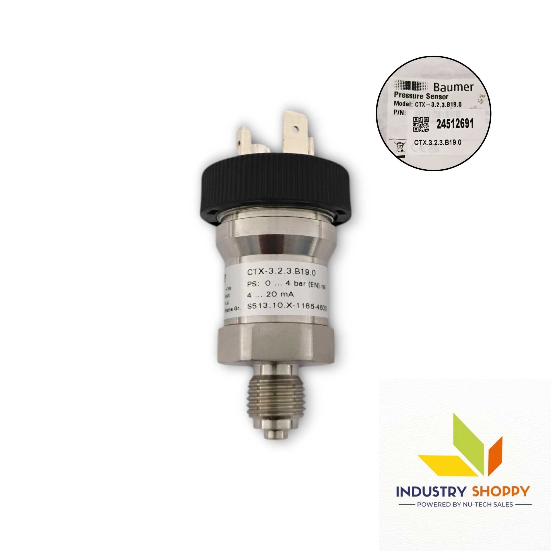 Baumer CTX-3.2.3.B19.0 Pressure Sensor
