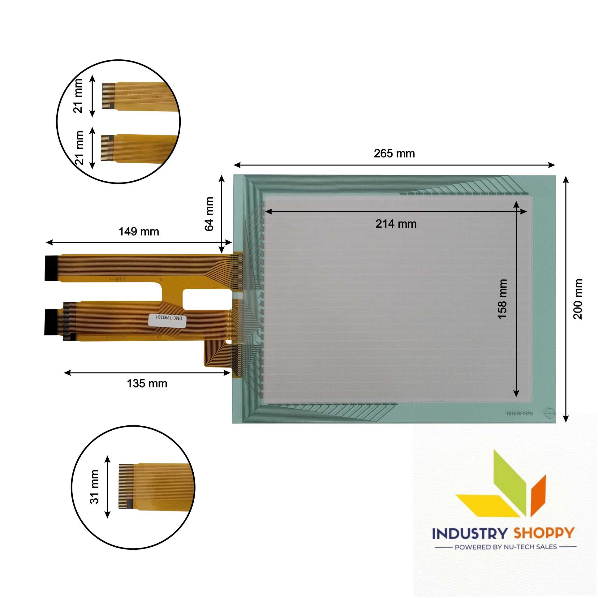 NTS DMC-T2933S1 Touch Screen