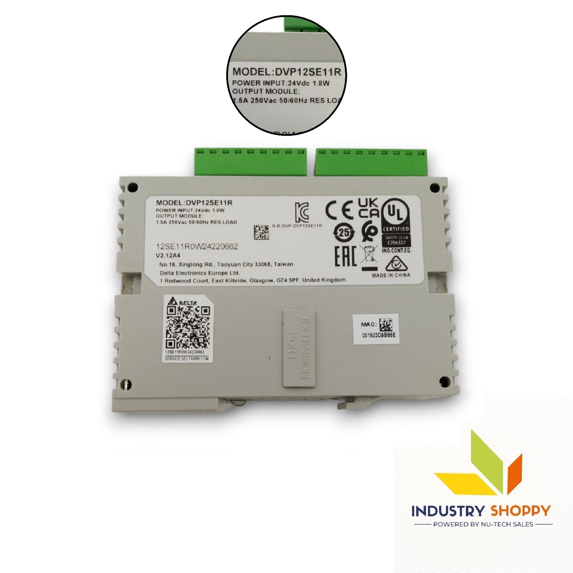 Delta DVP12SE11R PLC Module
