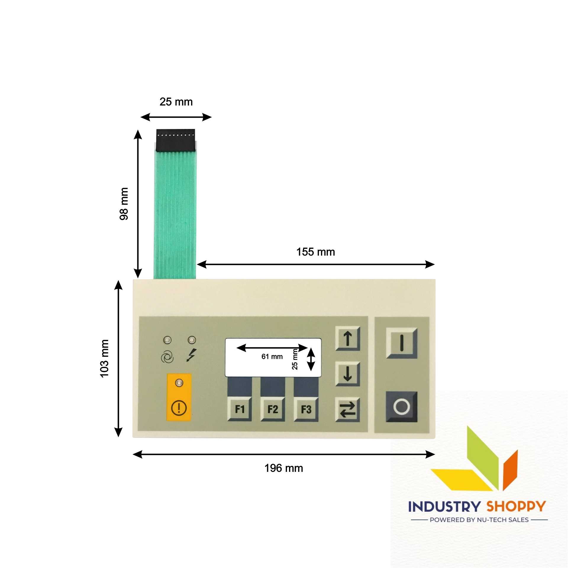 Keypad for Electronikon 1900-0701-06 Compressor