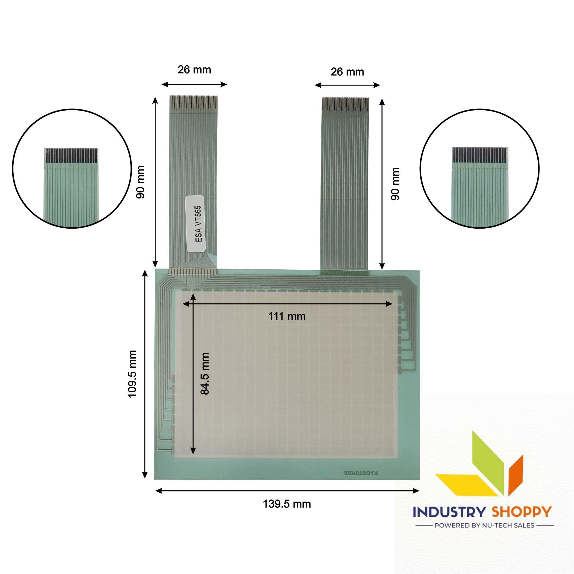 Touch Screen for ESA VT565 HMI Panel