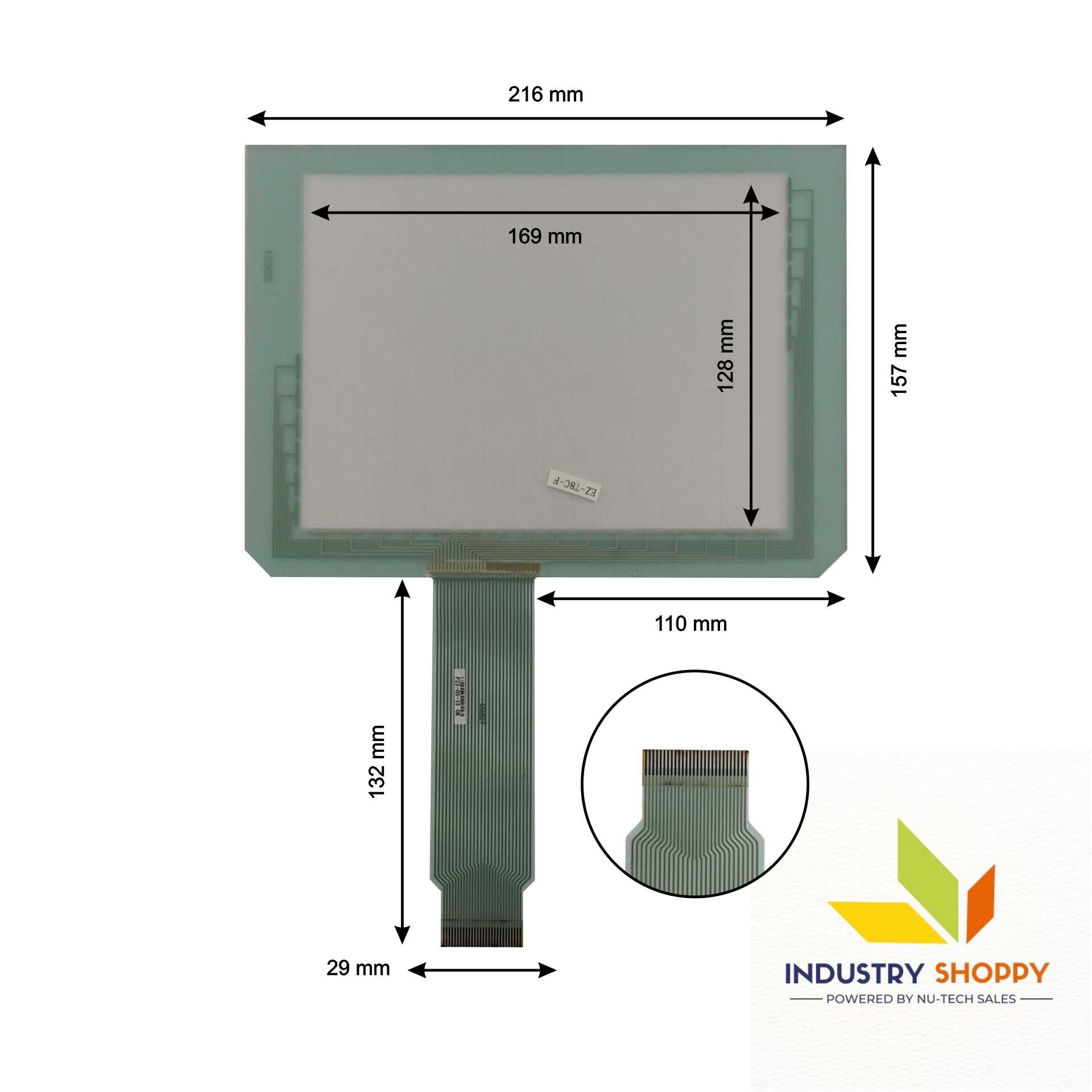 Touch Screen for Avg Automation EZ-T8C-F HMI Panel