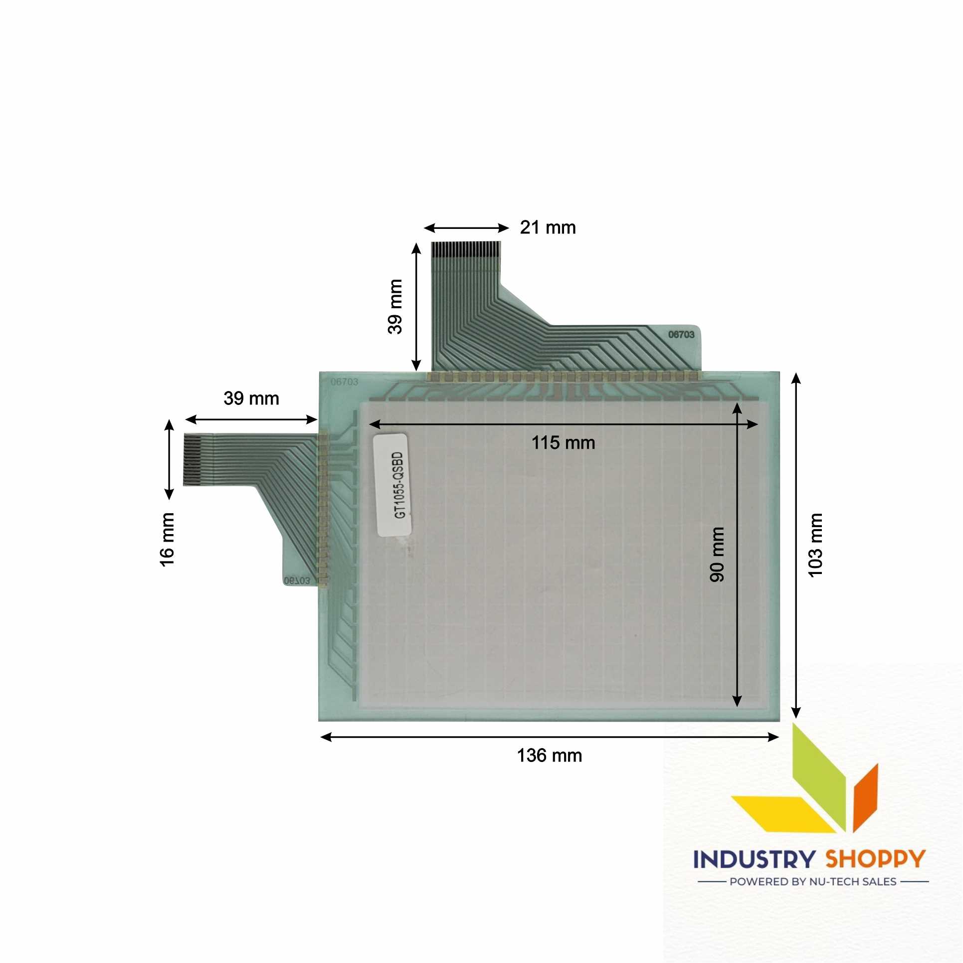 Touch Screen for Mitsubishi GT1055-QSBD HMI Operator Panel