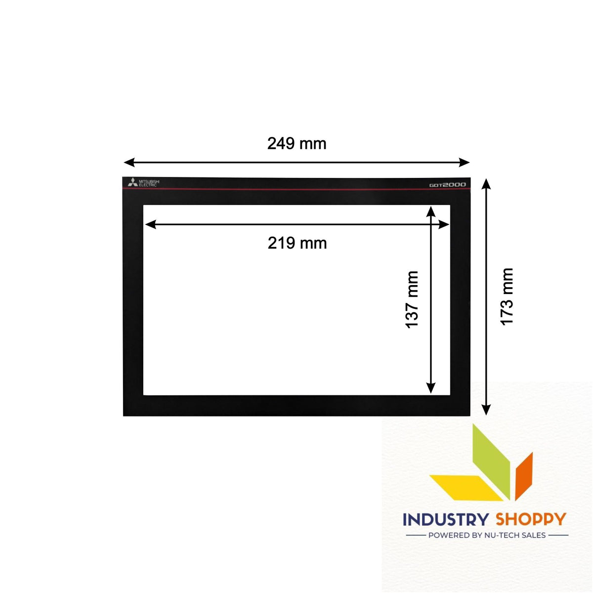 Overlay Film for Mitsubishi GT2510-WXTBD HMI Panel