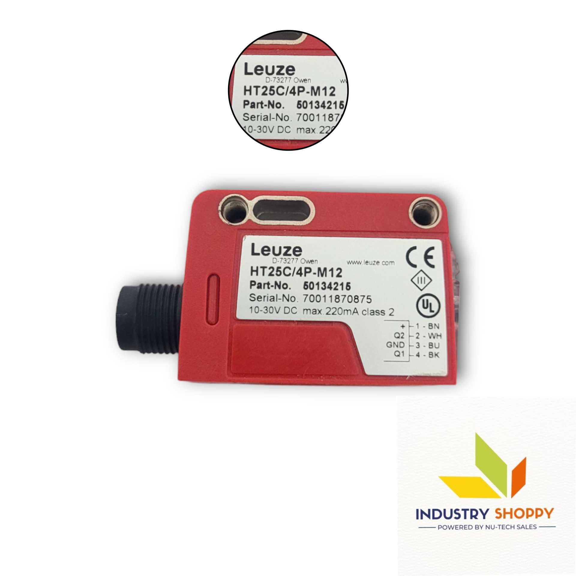 Leuze HT25C/4P-M12 Diffuse Photoelectric Sensor