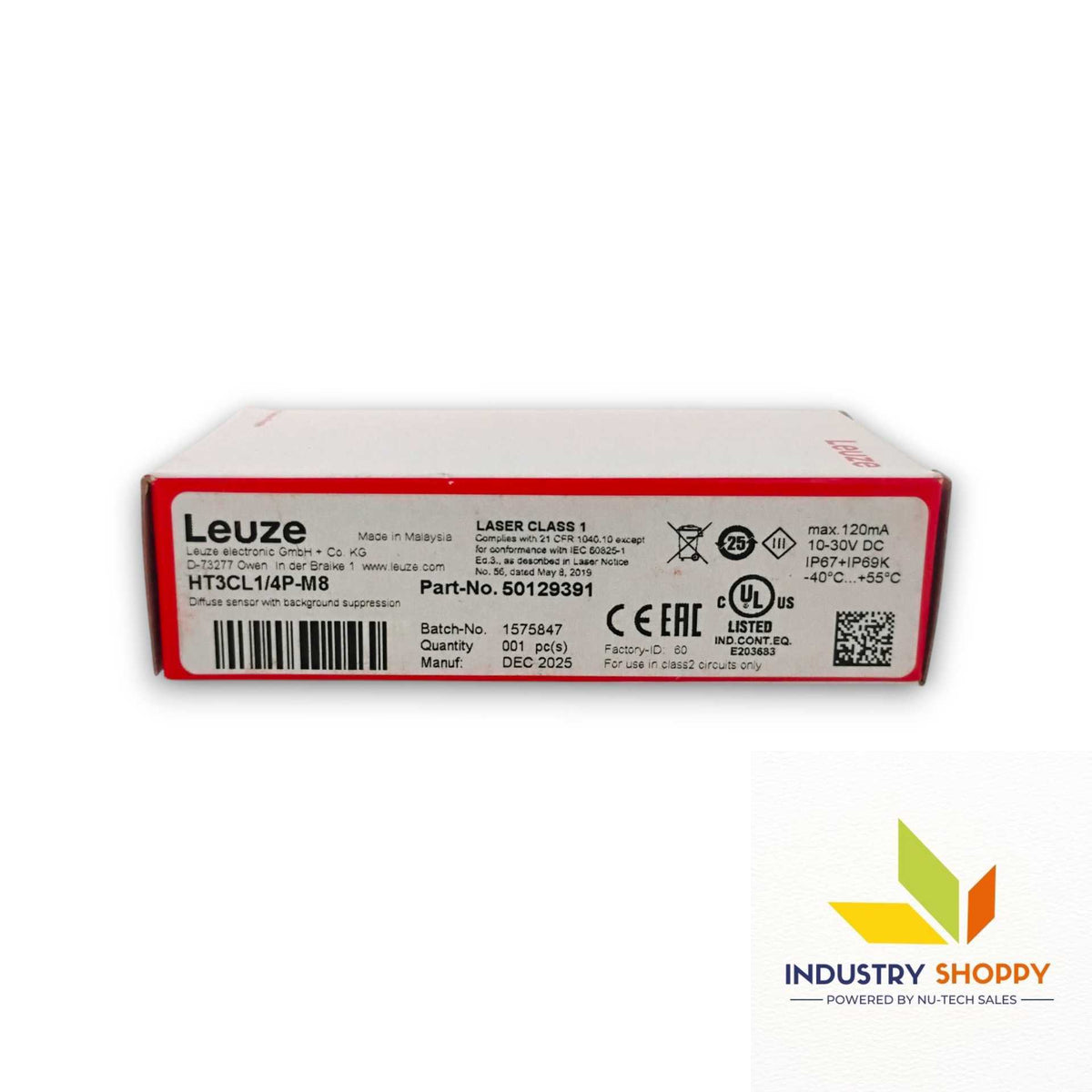 Leuze HT3CL1/4P-M8 Diffuse Sensor