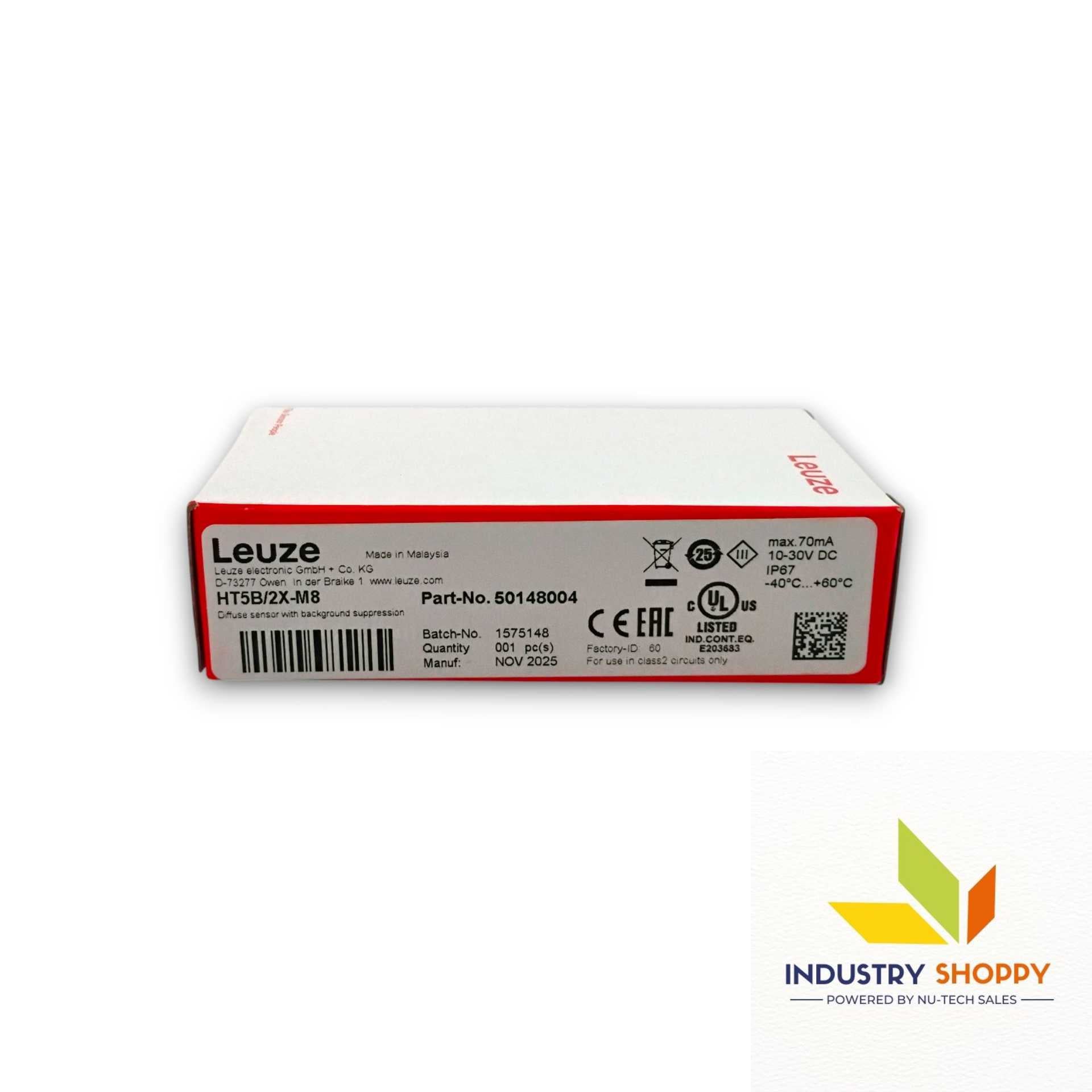 Leuze HT5B/2X-M8 Diffuse Sensor