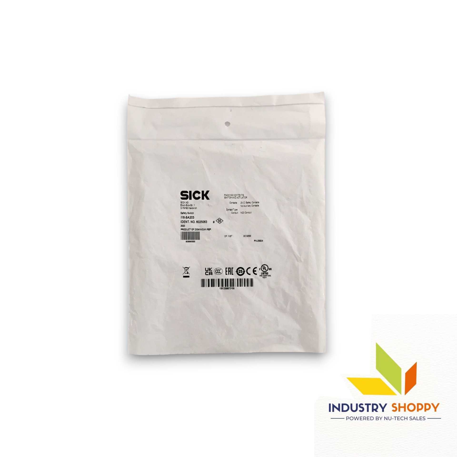 Sick i16-SA203 Safety Door Switch