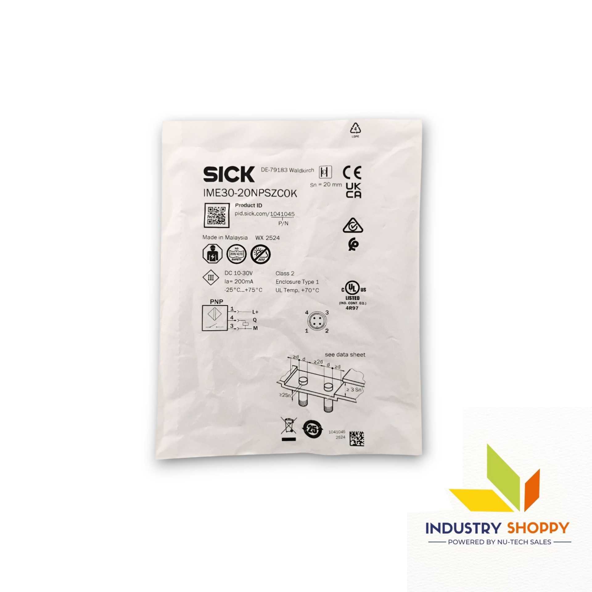 Sick IME30-20NPSZC0K Proximity Sensor
