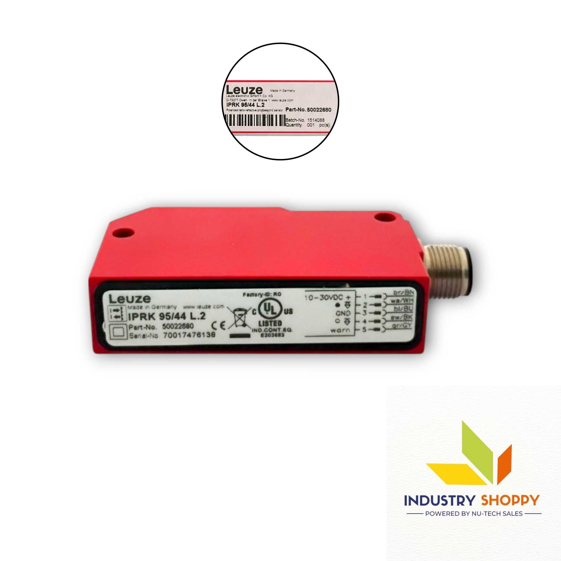 Leuze IPRK95/44 L.2 Photoelectric Sensor