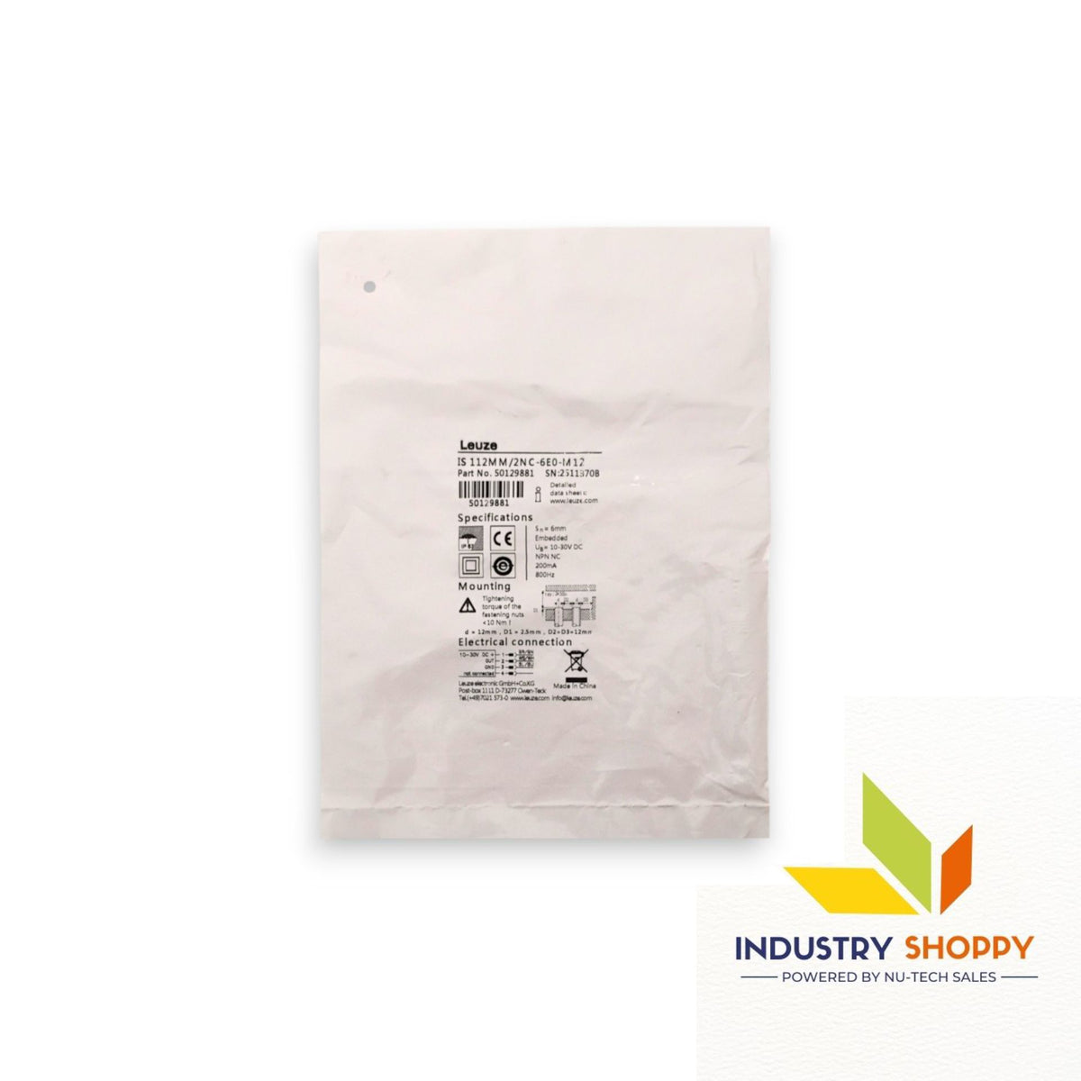 Leuze IS112MM/2NC-6E0-M12 Inductive Switch