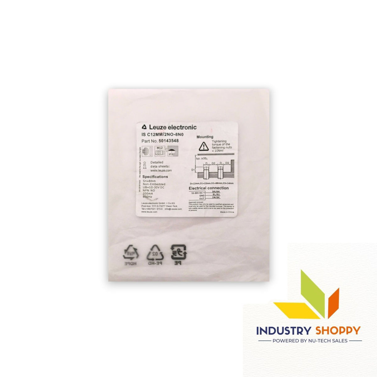 Leuze ISC12MM/2NO-8N0 Inductive Switch