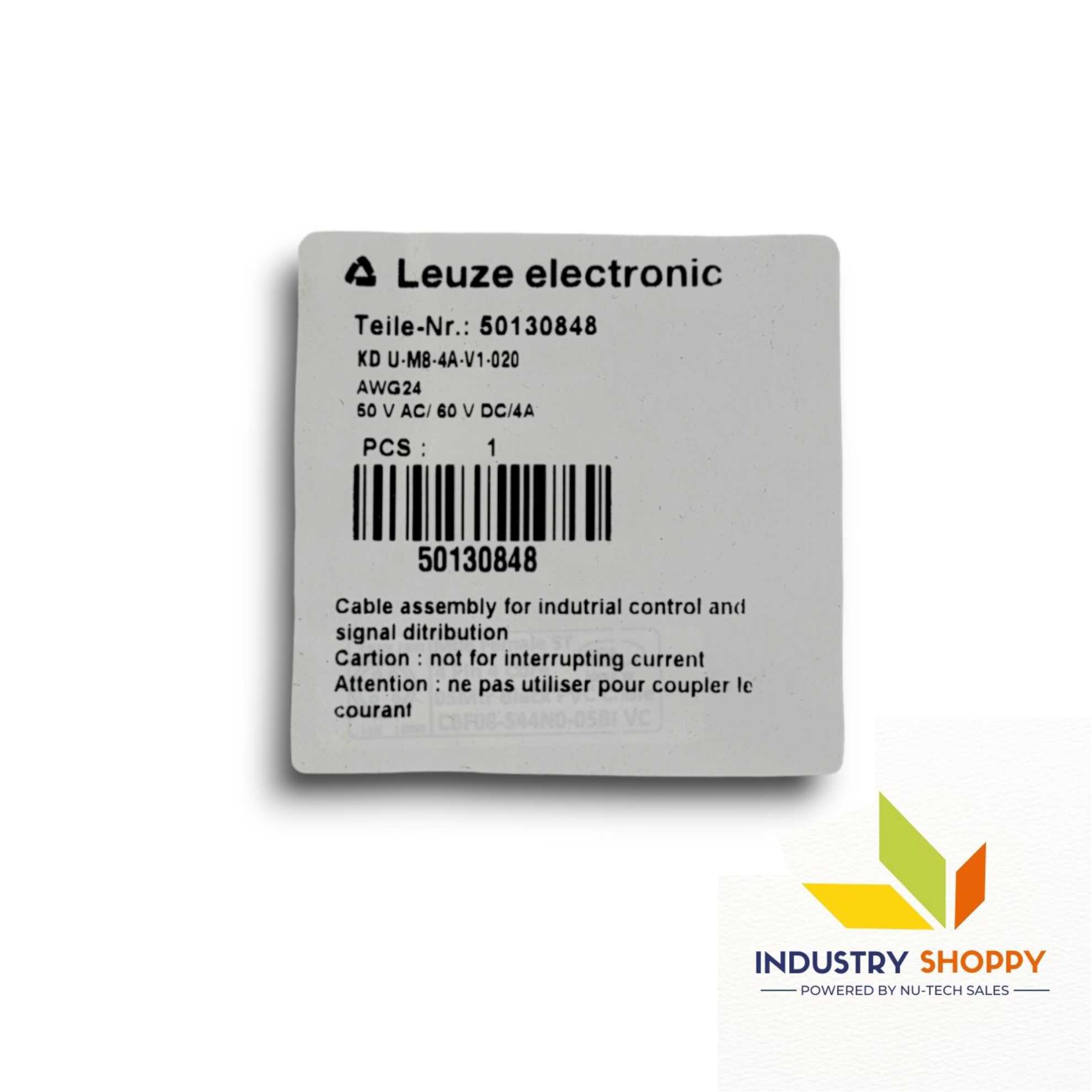Leuze KDU-M8-4A-V1-020 Connection Cable