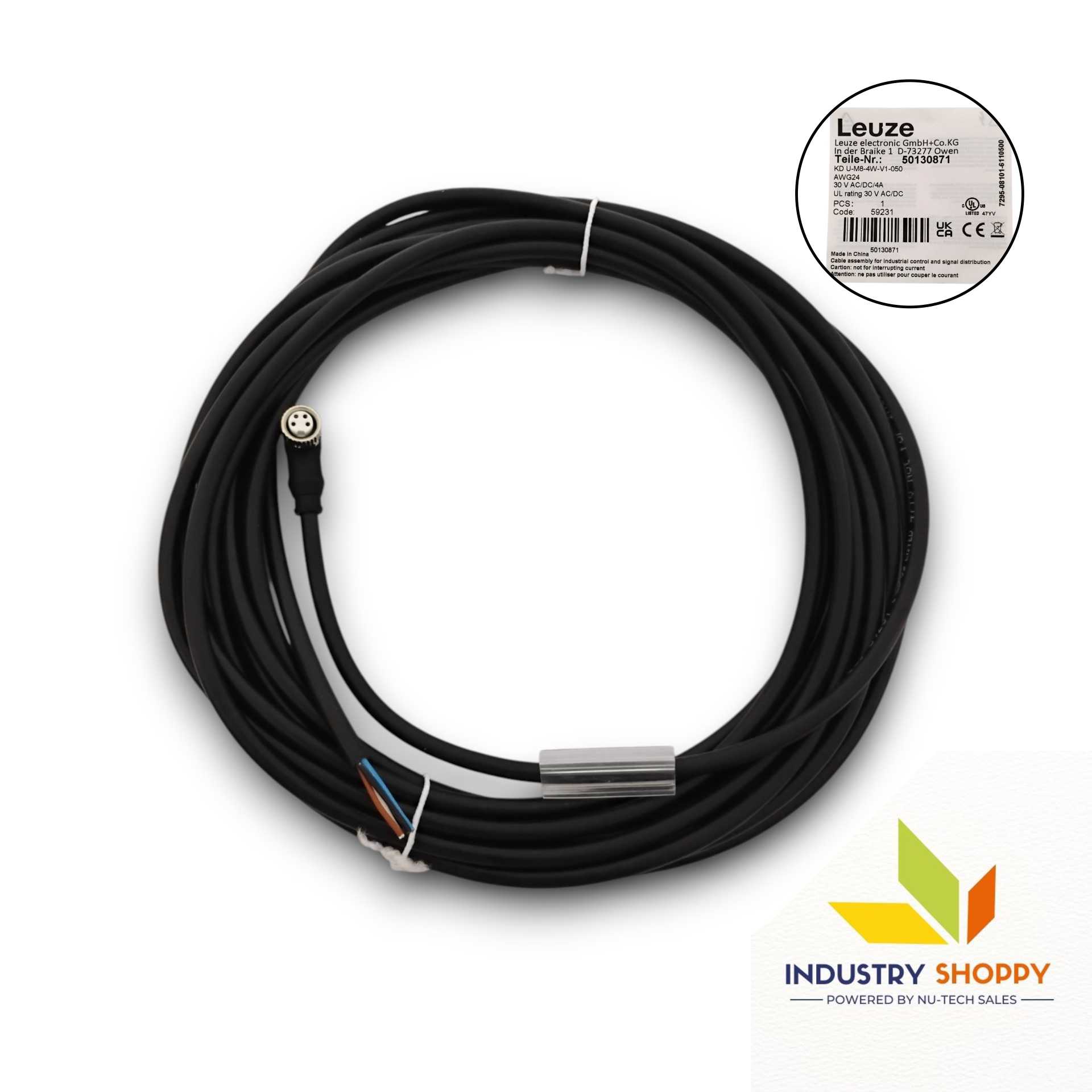 Leuze KDU-M8-4W-V1-050 Connection cable