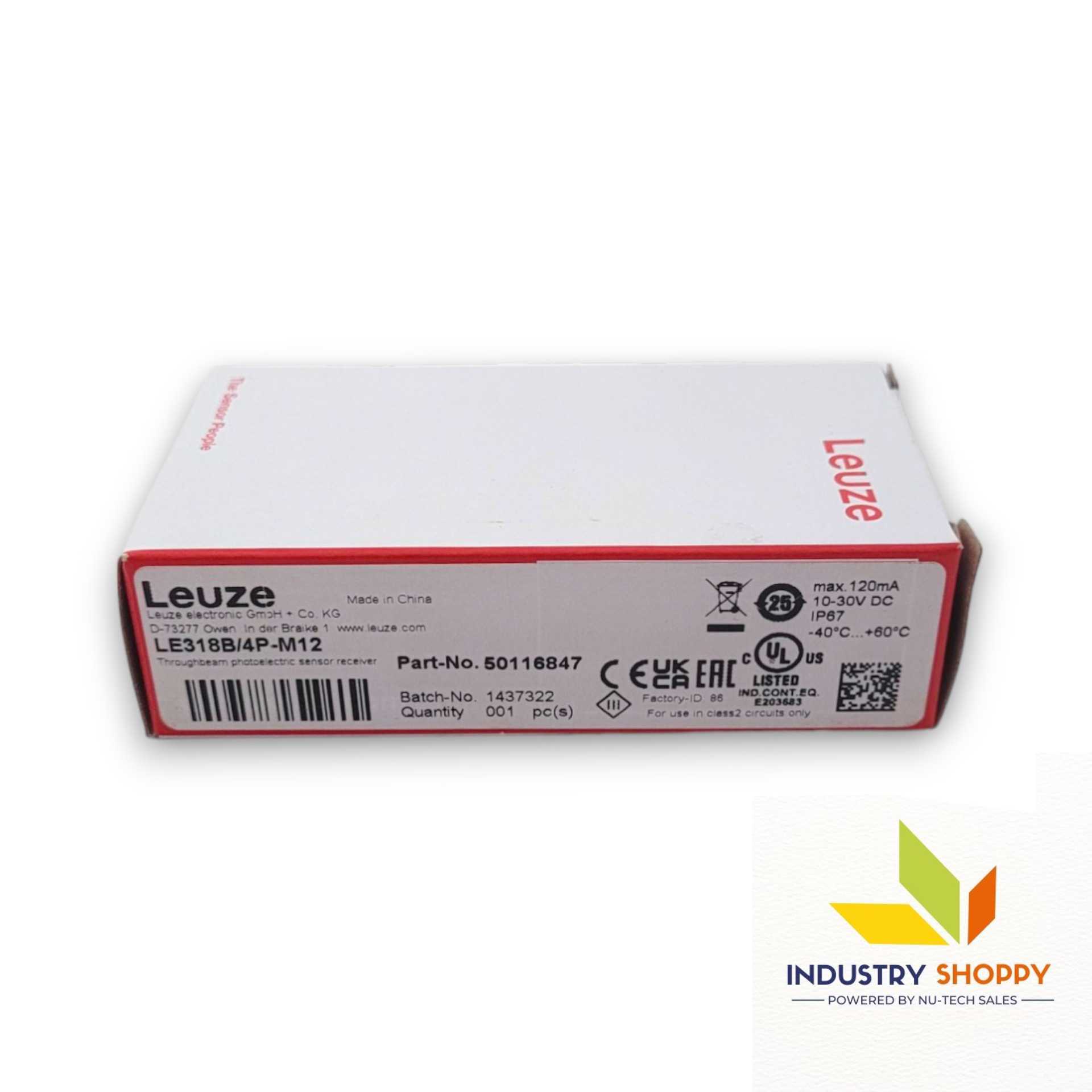 Leuze LE318B/4P-M12 Photoelectric Sensor