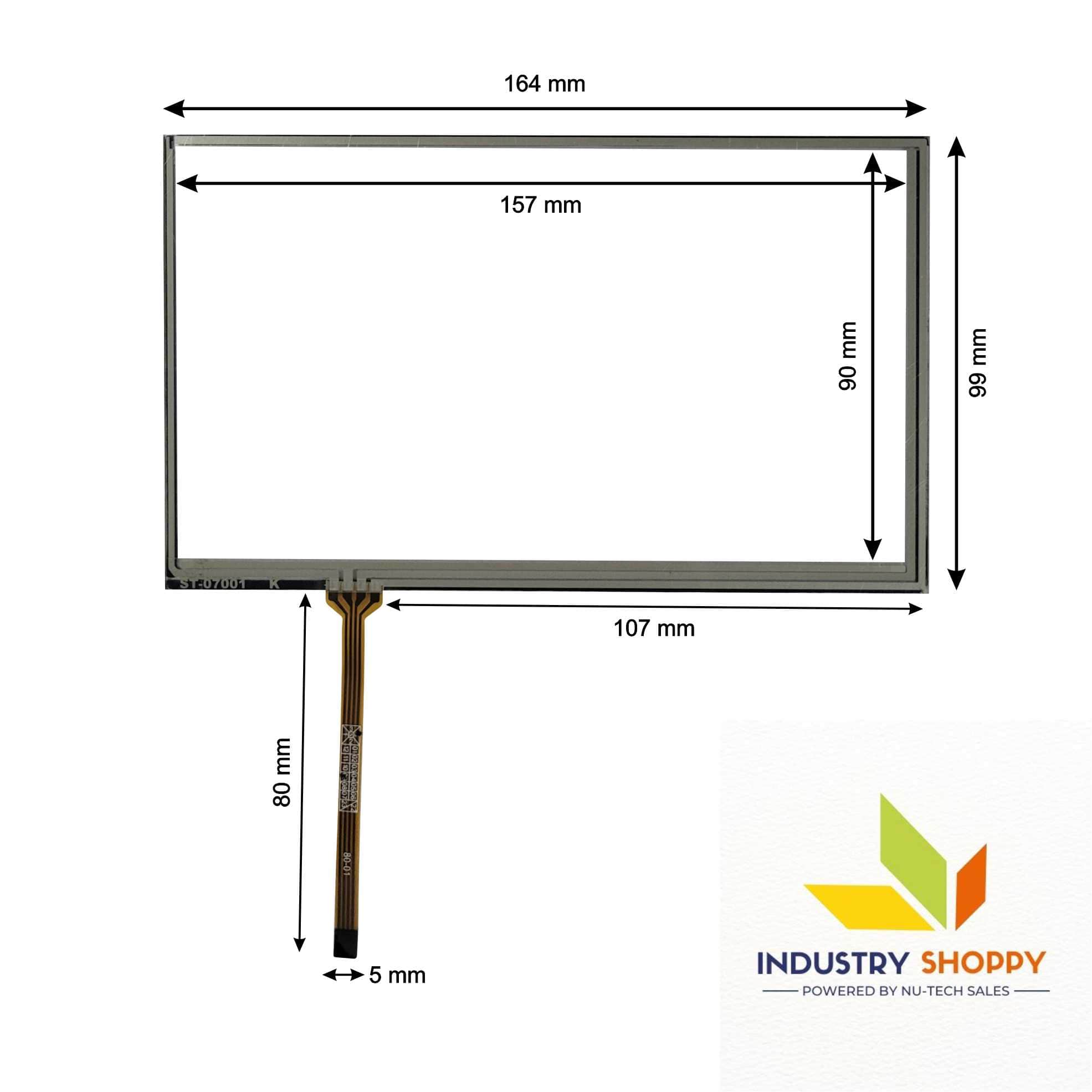 Touch Screen for Wecon LEVI2070D HMI Panel