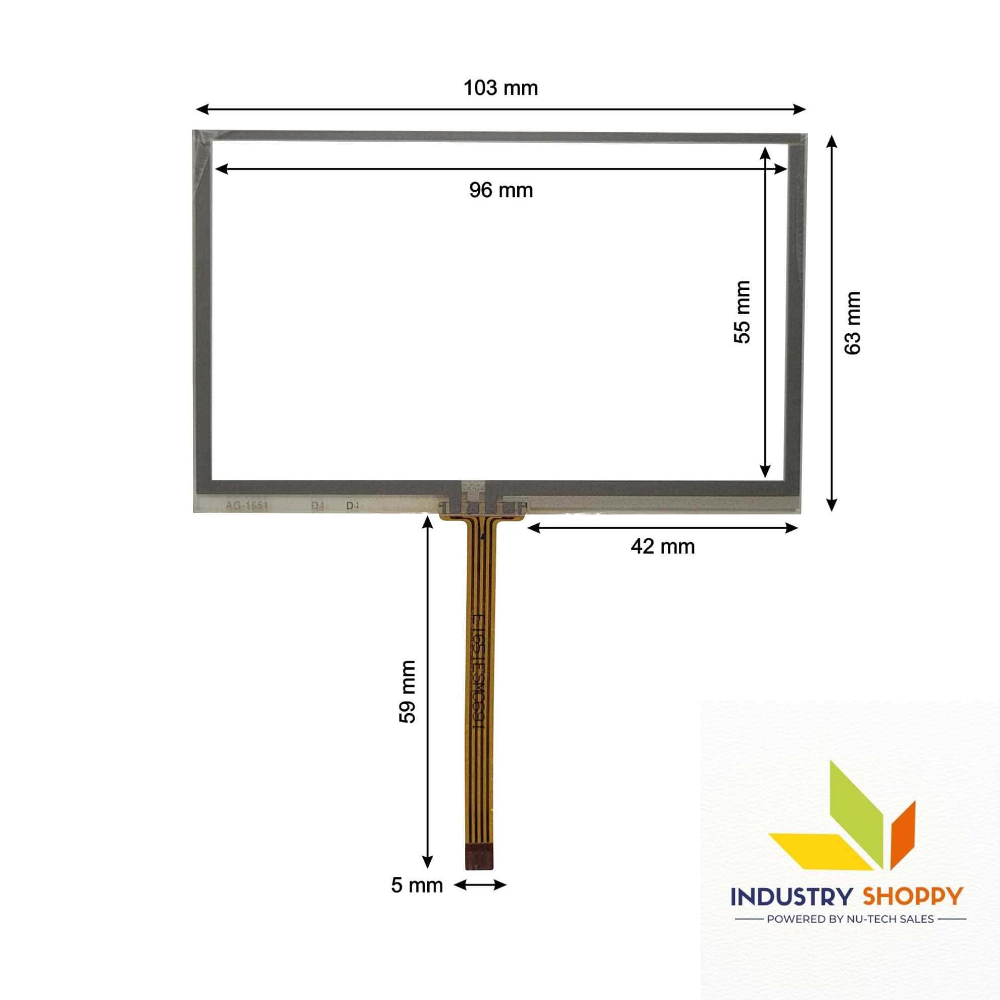 Touch Screen for Wecon LEVI2043e HMI Operator Panel