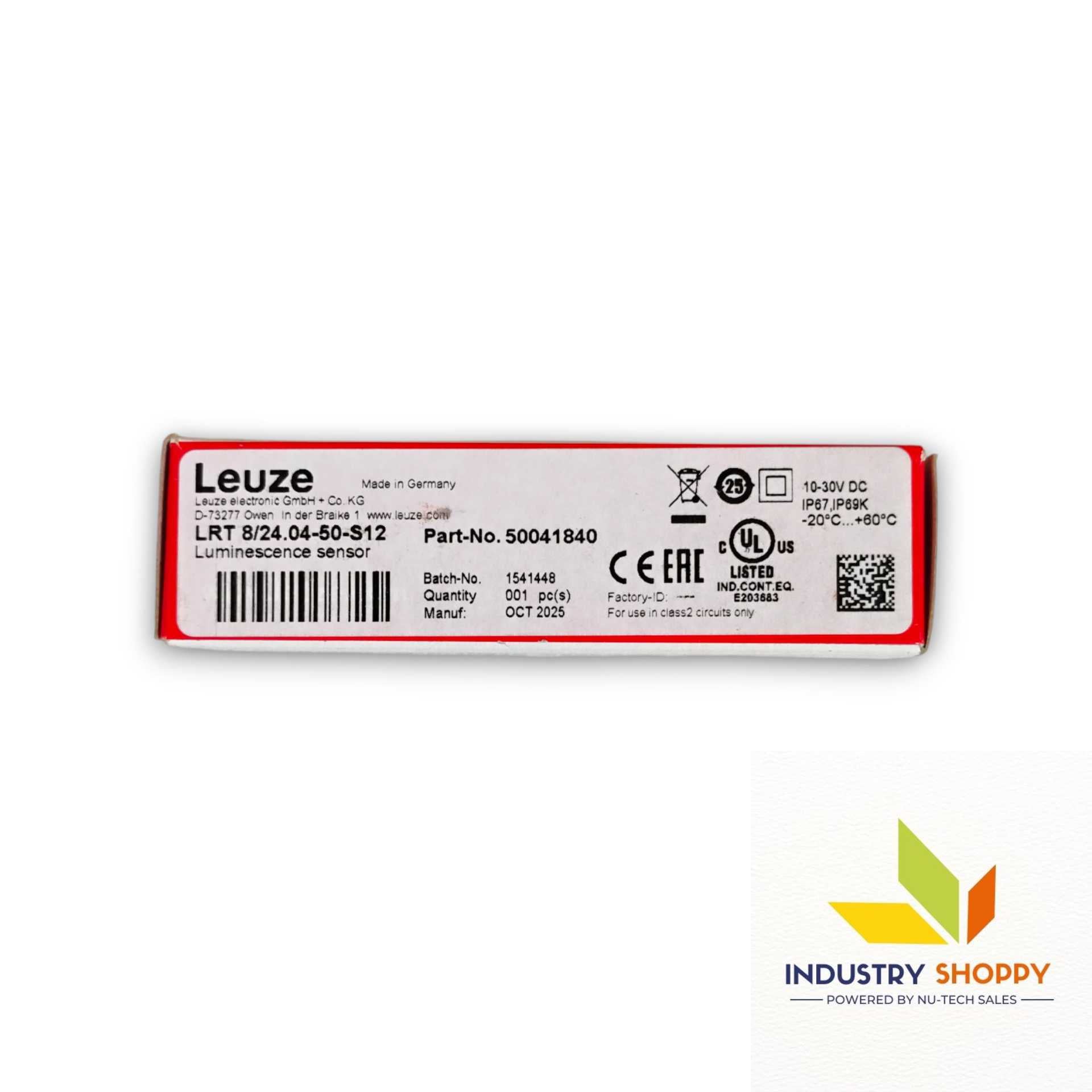 Leuze LRT8/24.04-50-S12 Luminescence Sensor