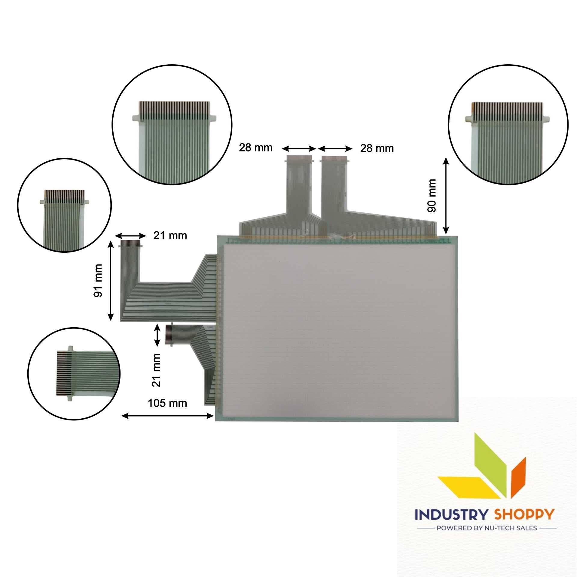 Touch Screen for Omron NS12-TS01B-V2 HMI Panel