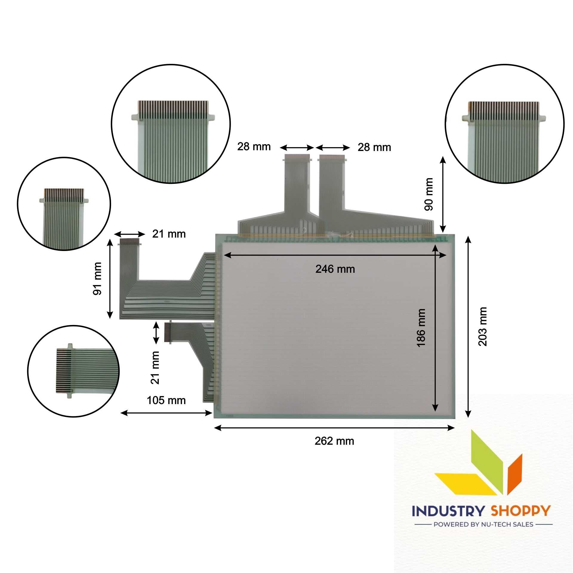 Touch Screen for Omron NS12-TS01B-V2 HMI Panel