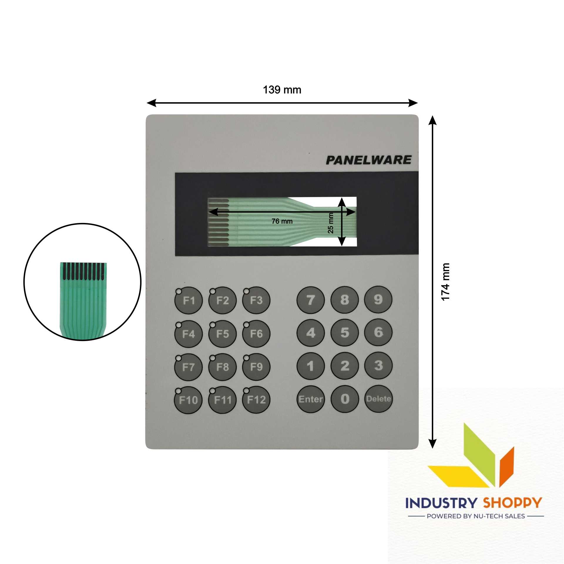 Keypad for B&R Panelware 4B1250.00-490