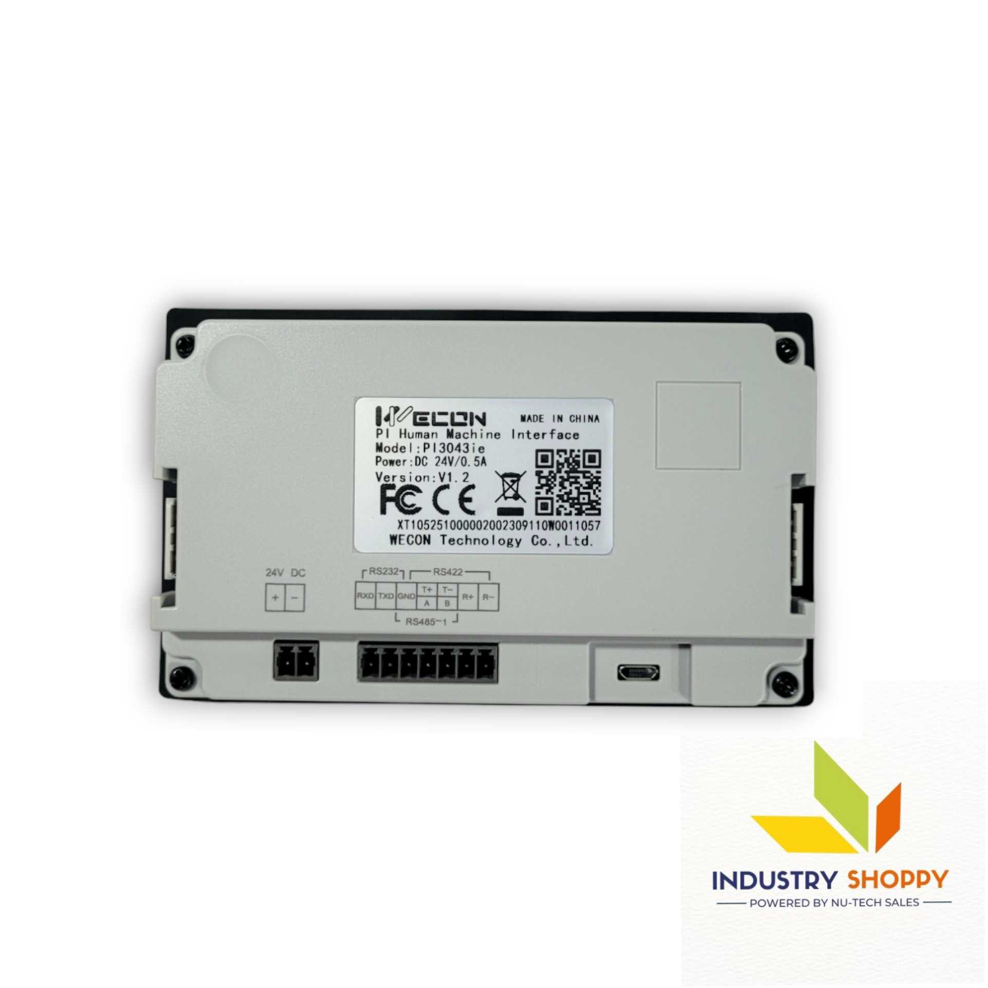 Wecon PI3043ie HMI Operator Panel