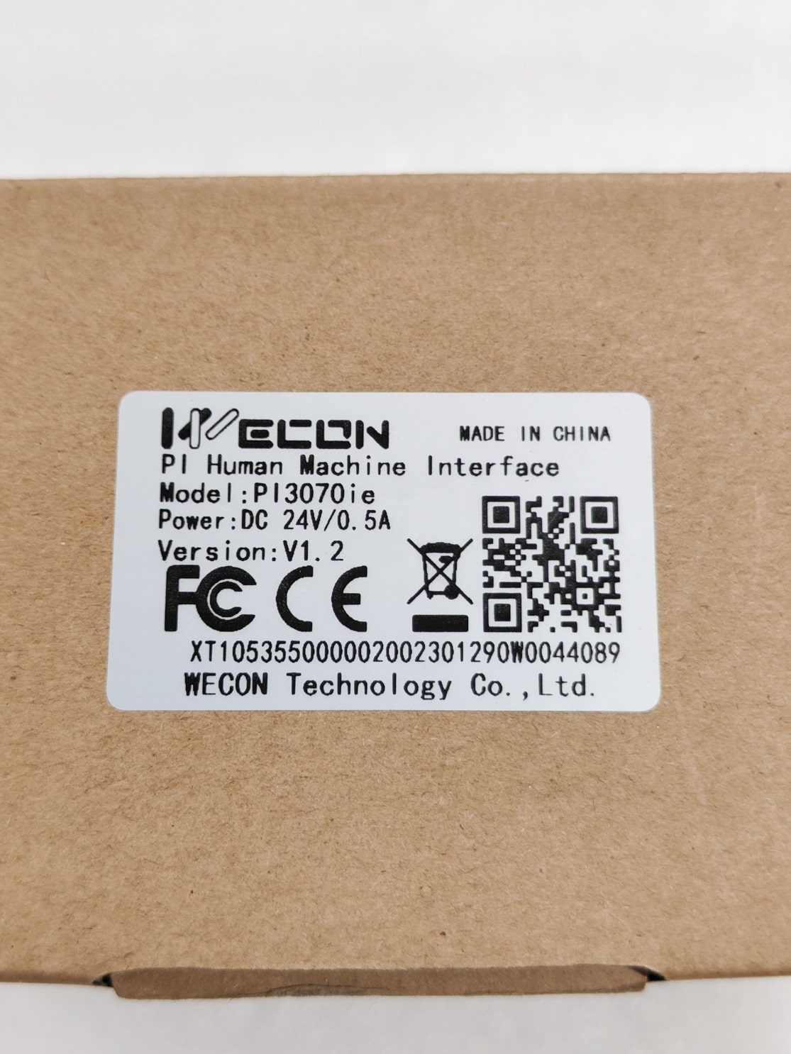 Wecon PI3070ie HMI Operator Panel
