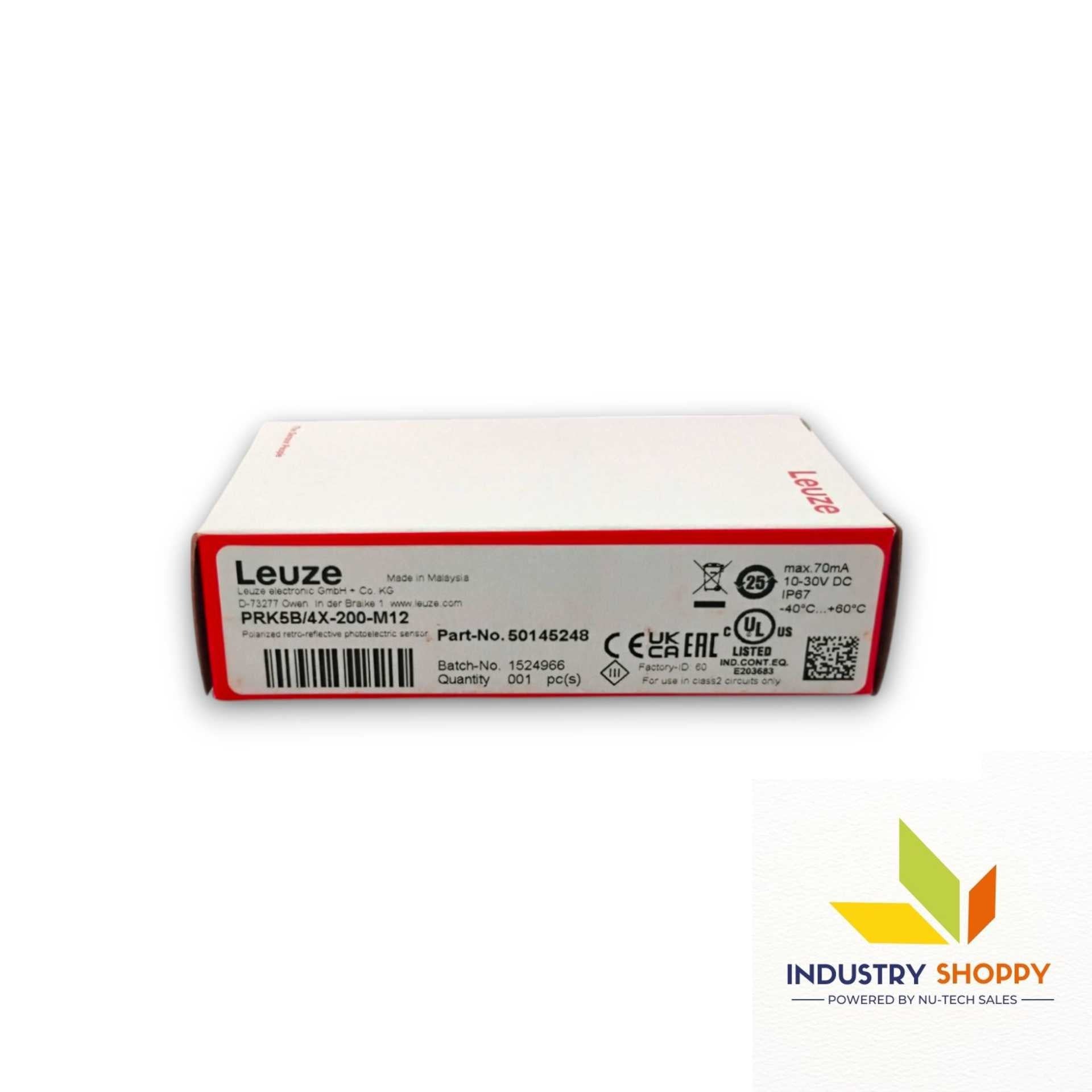 Leuze PRK5B/4X-200-M12 Photoelectric Sensor