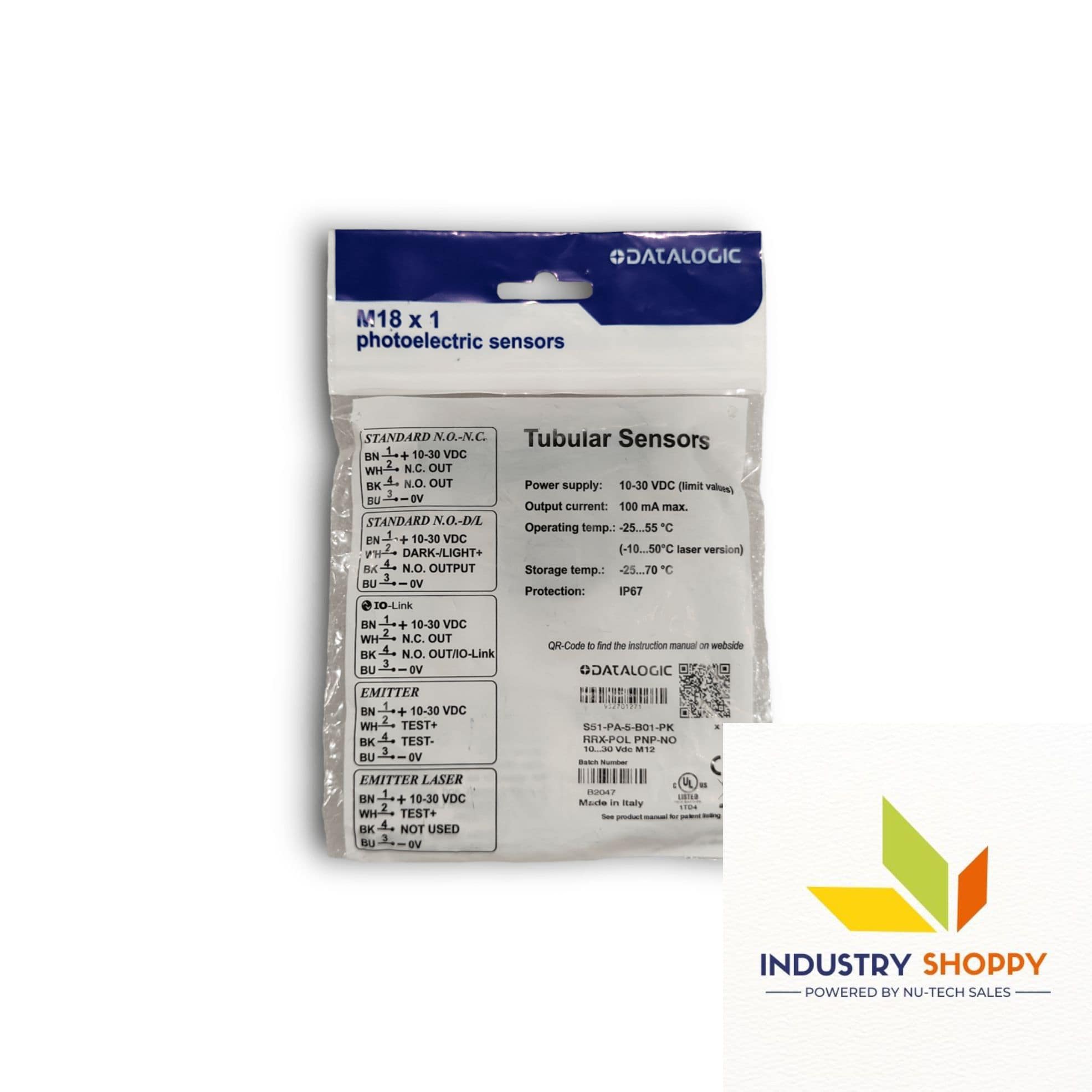 DataLogic S51-PA-5-B01-PK Photoelectric Sensor