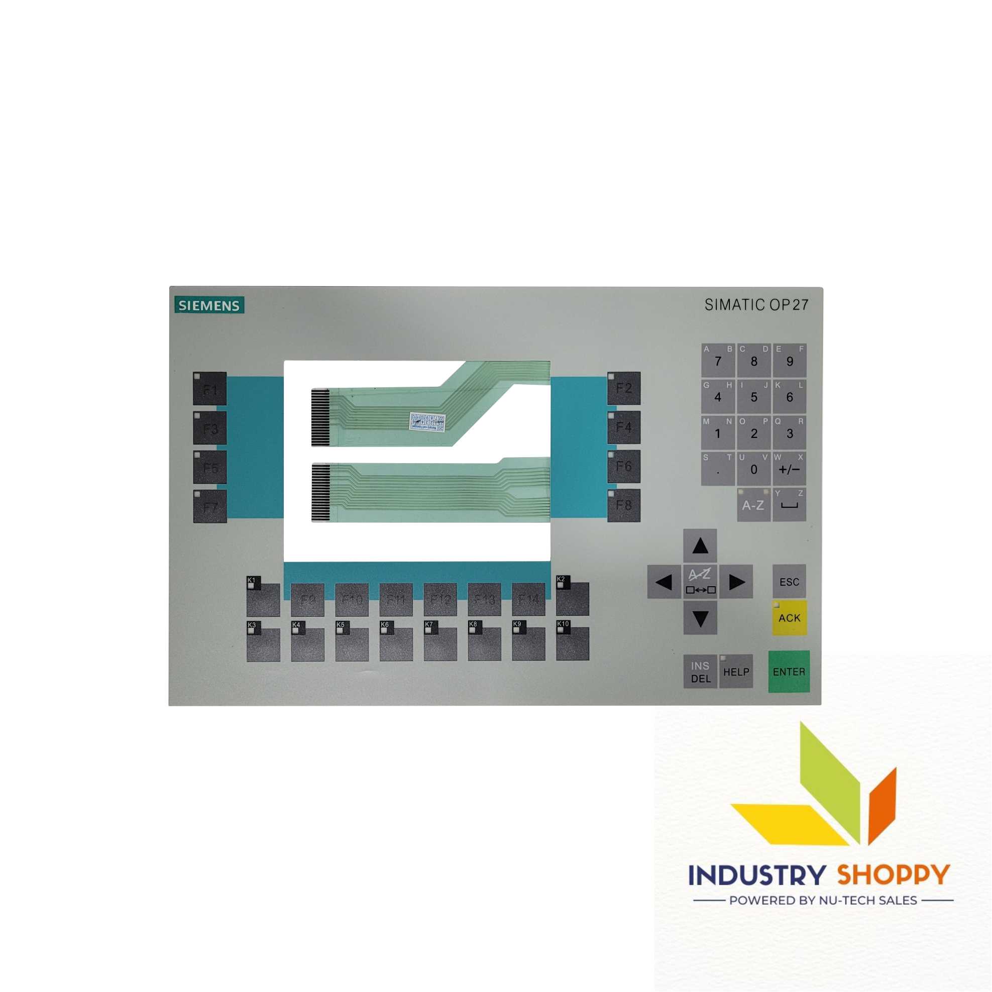 Keypad for Siemens OP27 HMI Panel - Without LED Layer