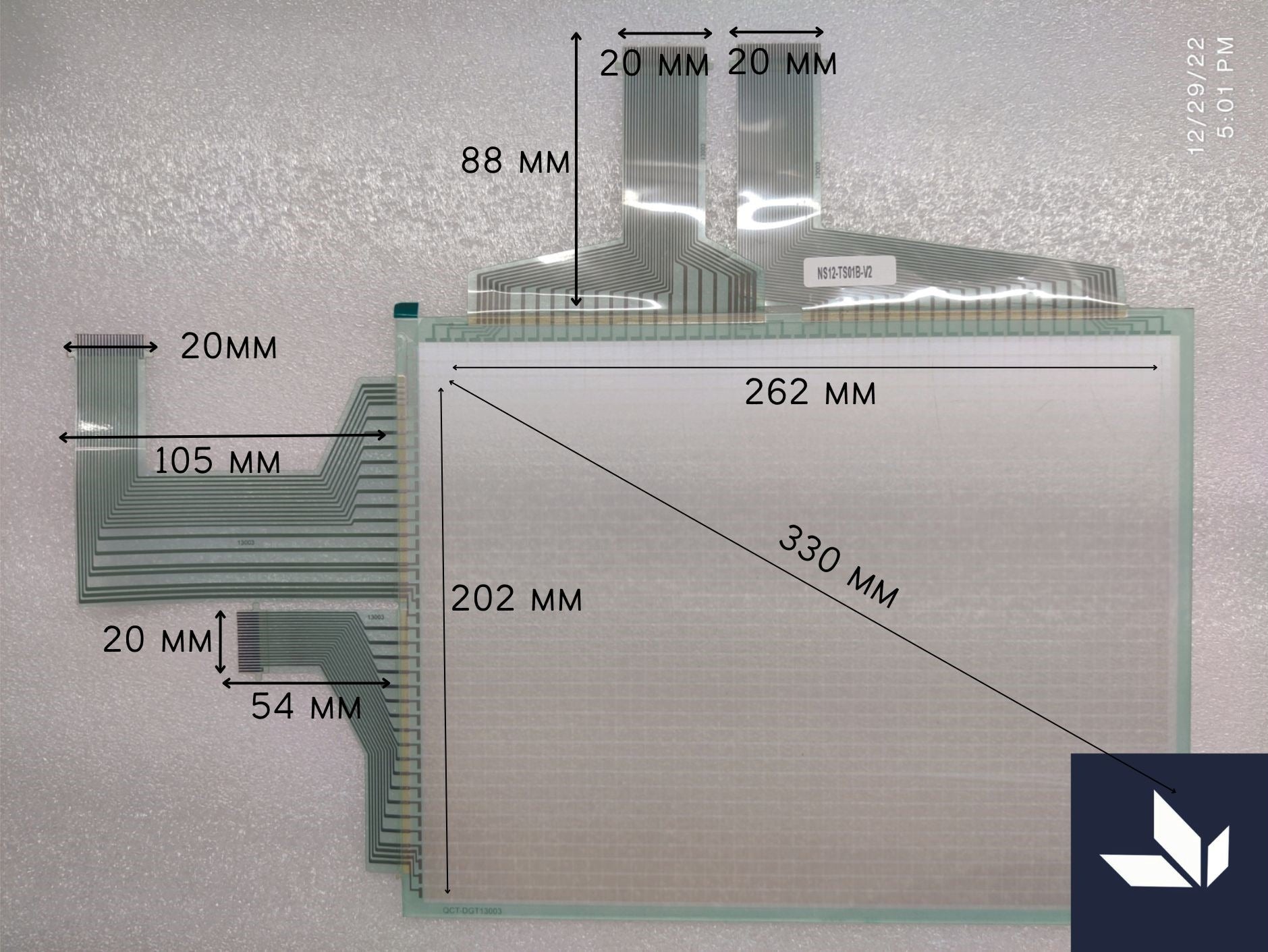 Touch Screen for Omron NS12-TS01B-V2 HMI Panel