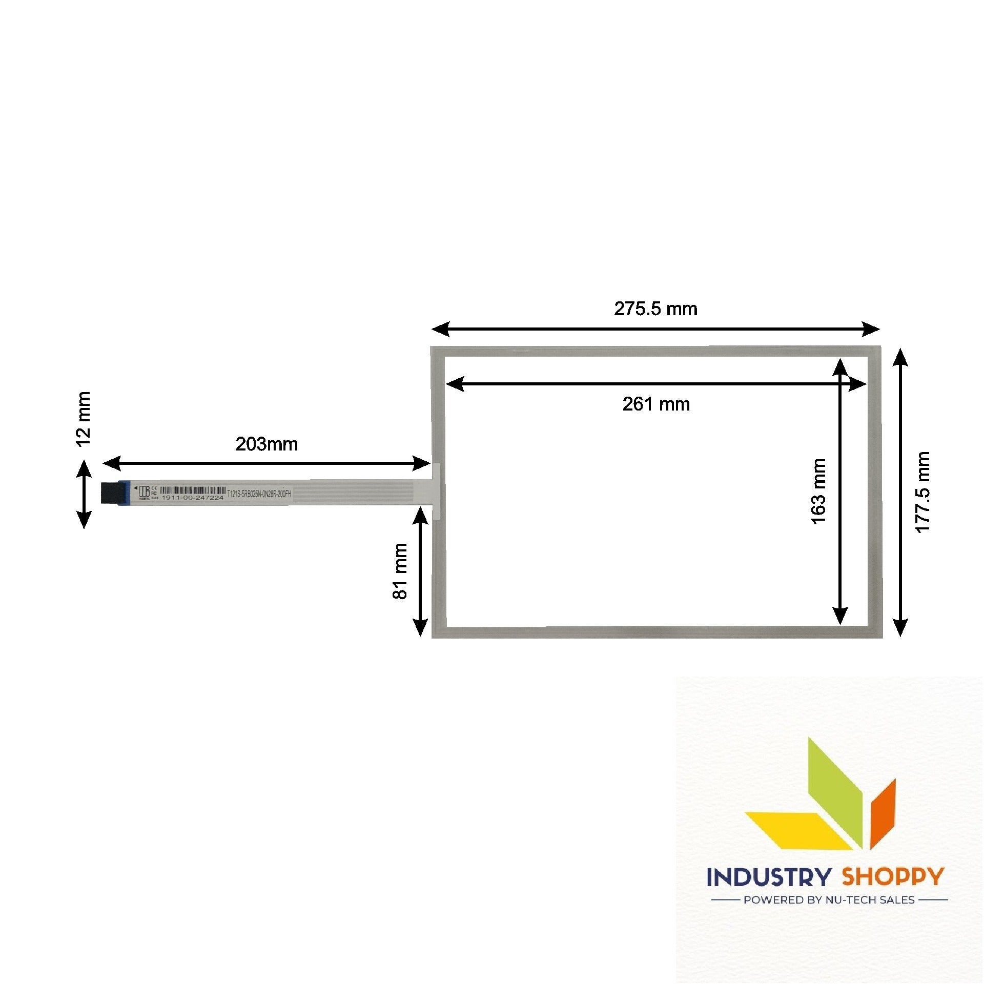 T121S-5RB025N-0N28R-200FH Touch Screen