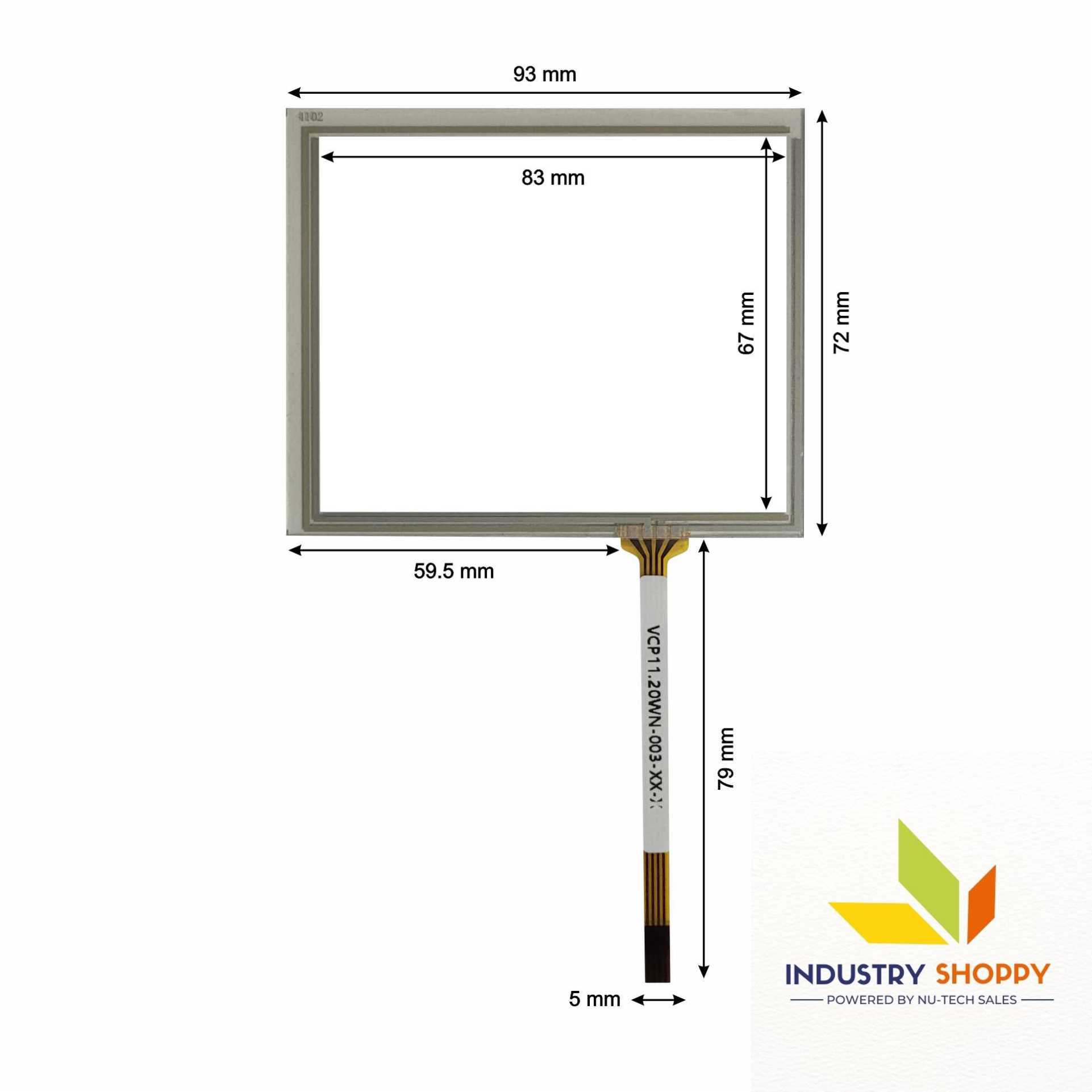 Touch Screen for Rexroth VCP11.20WN-003-XX-X HMI Controller