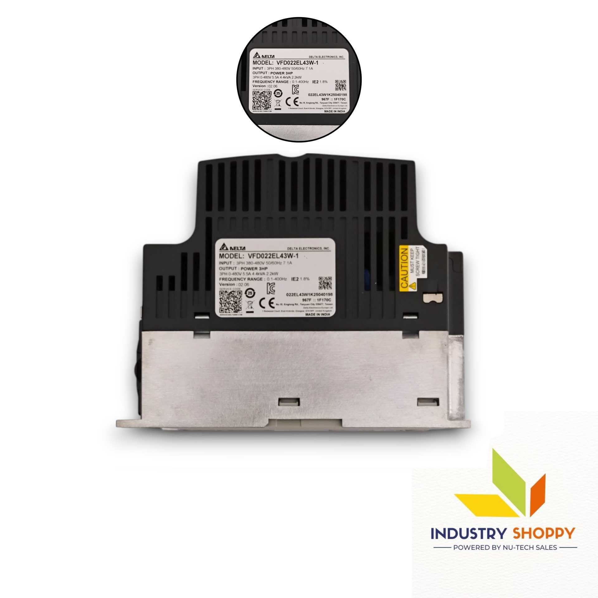 Delta VFD022EL43W-1 AC Drive