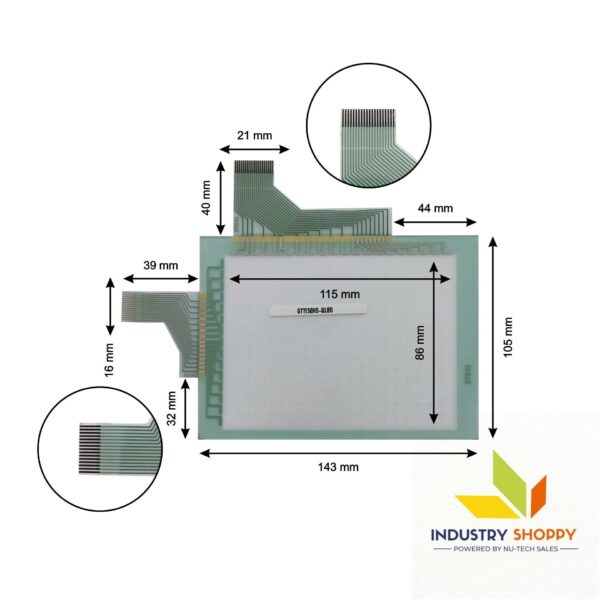 Touch Screen for Mitsubishi GT1150HS-QLBD HMI Operator Panel